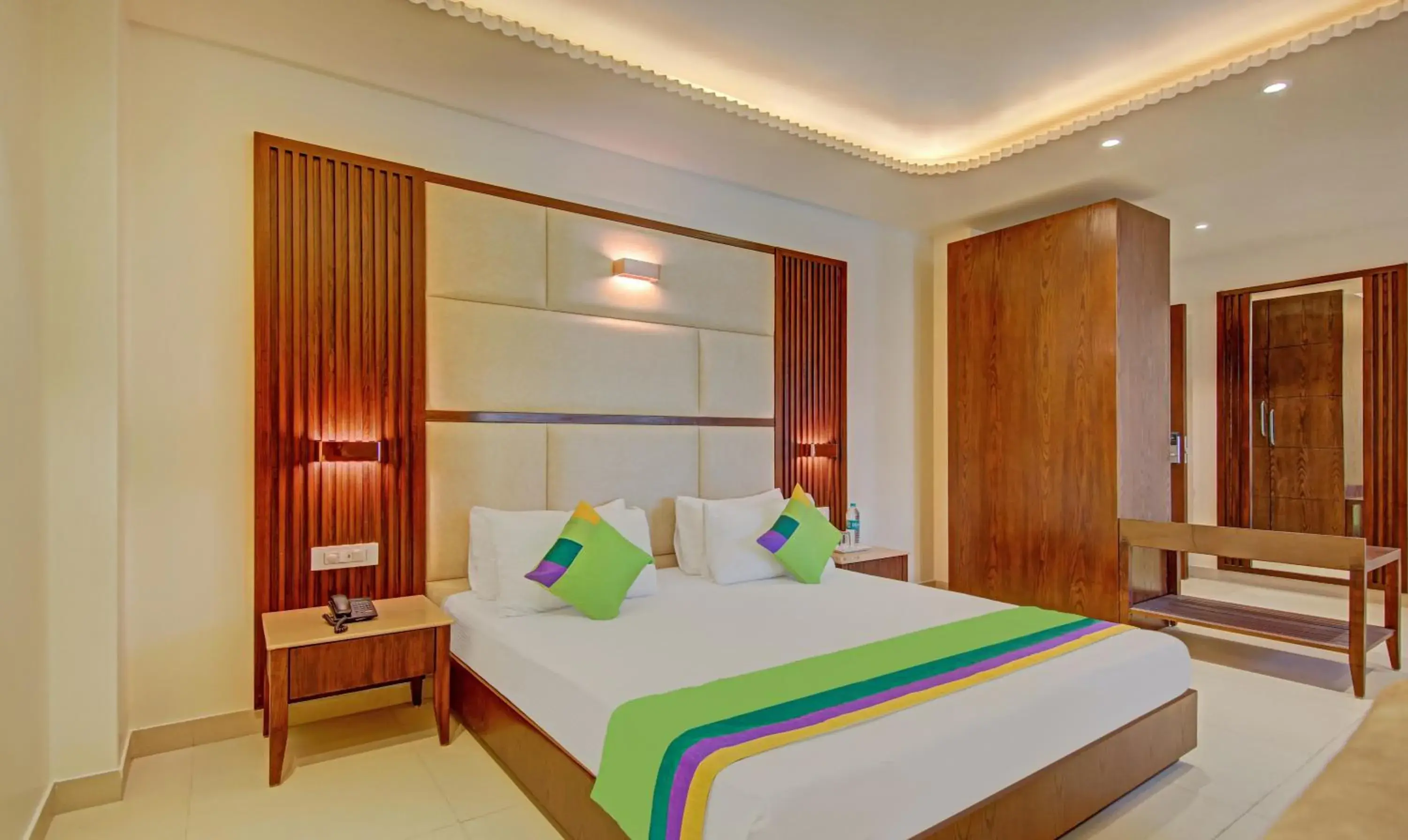 Bedroom, Bed in Treebo Premium Relax Inn Patel Nagar Bedroom, Bed in Treebo Premium Relax Inn Patel Nagar