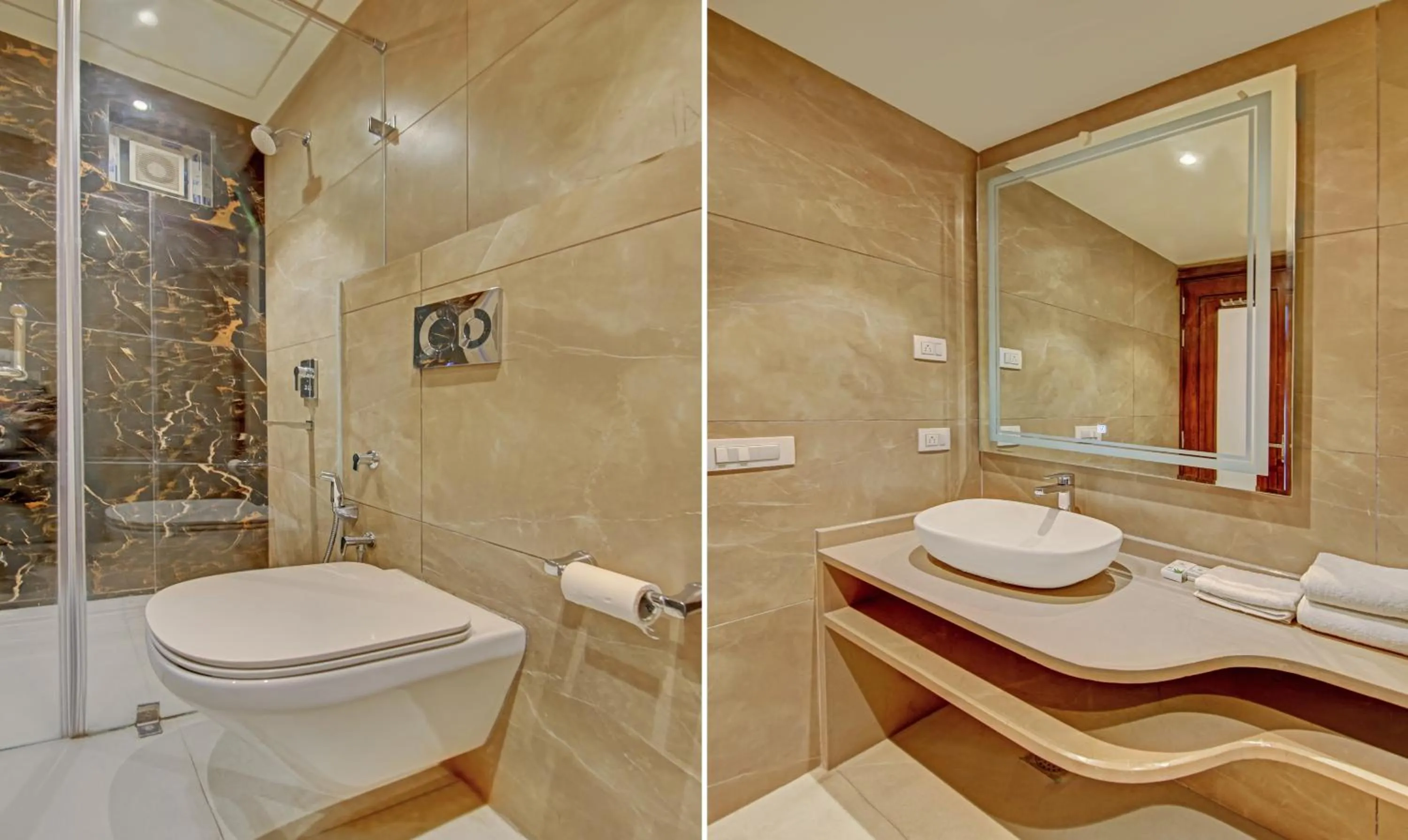 Bathroom in Treebo Premium Relax Inn Patel Nagar