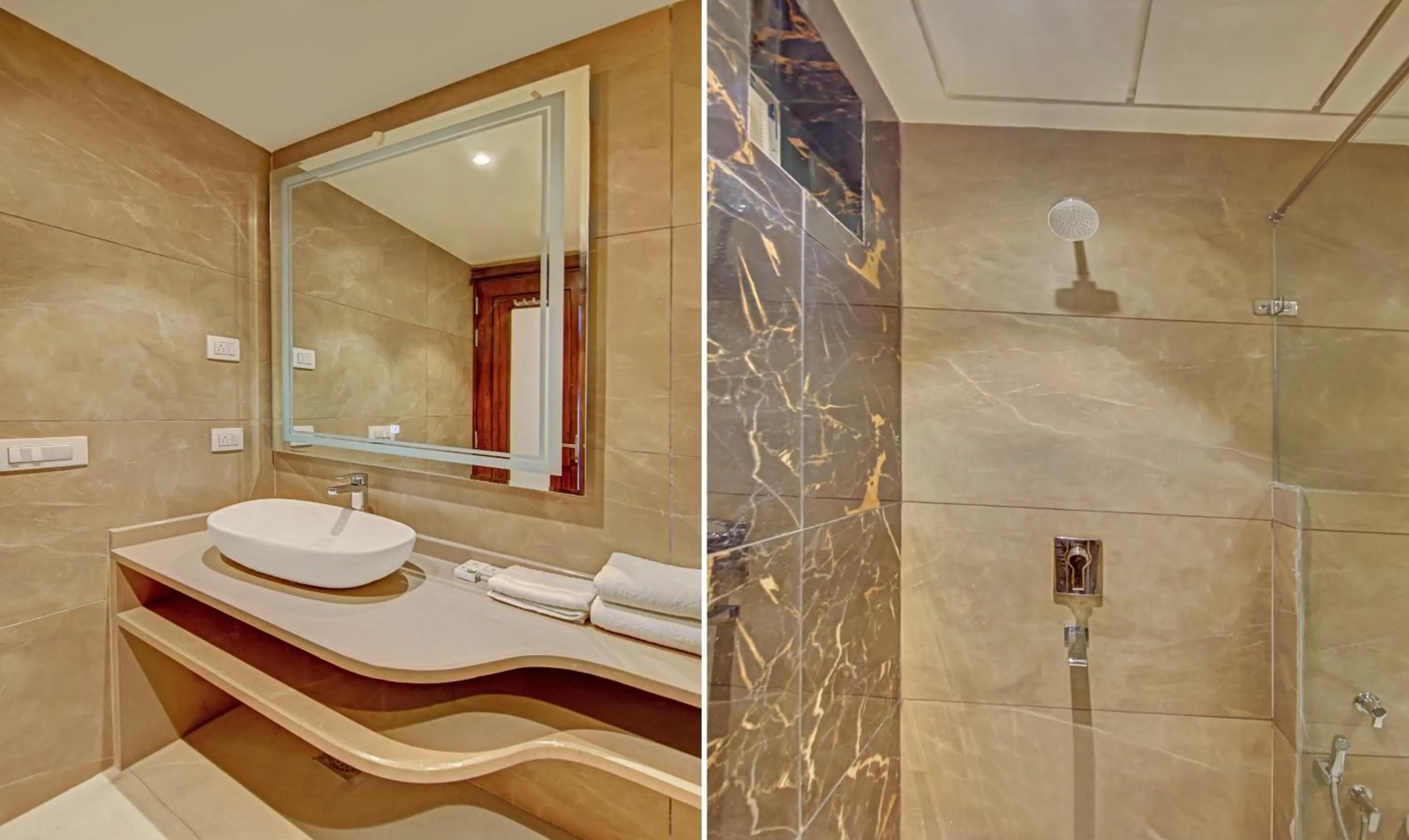 Bathroom in Treebo Premium Relax Inn Patel Nagar