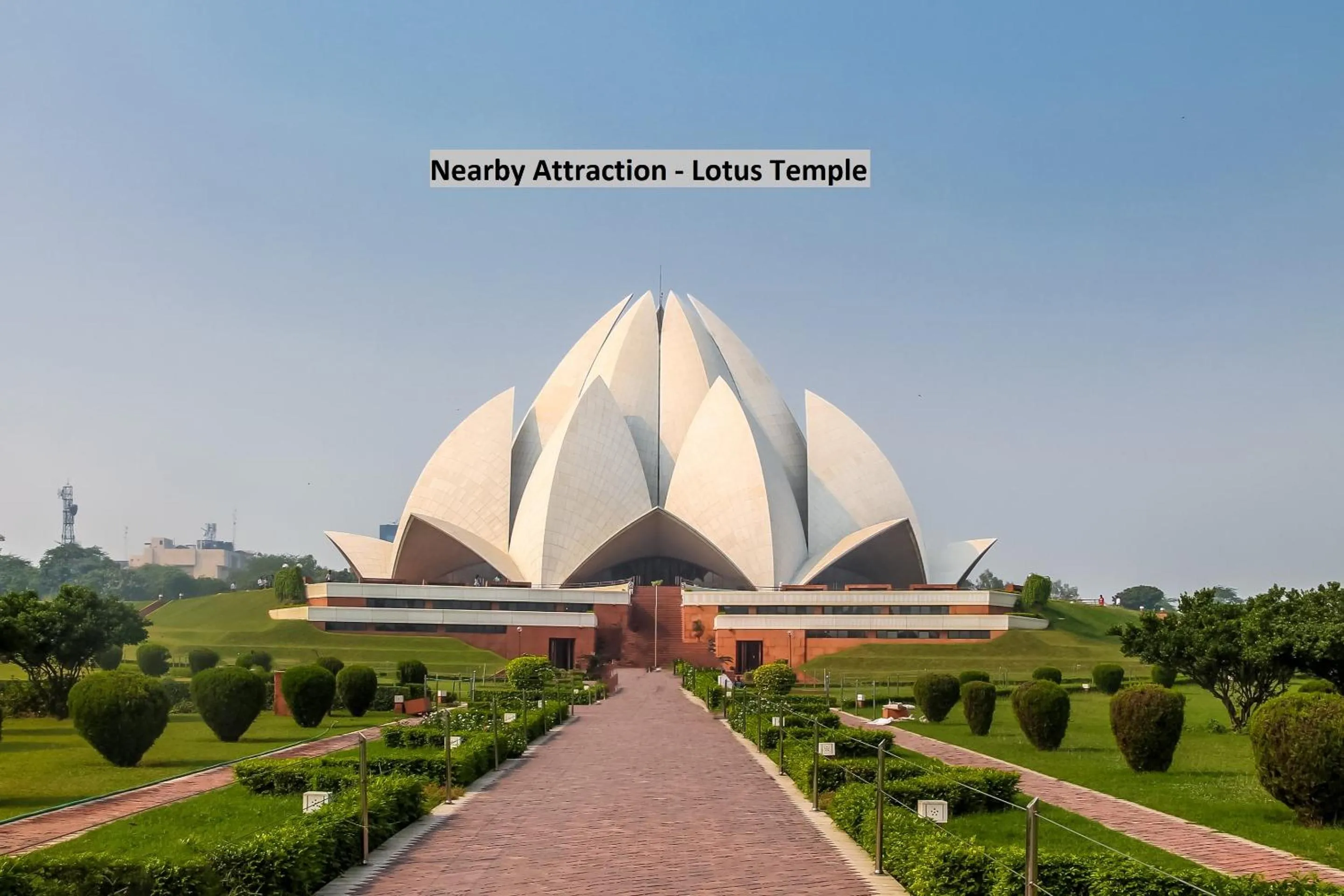 Nearby landmark in Hotel O Kalkaji Residency Bnb Near Lotus Temple