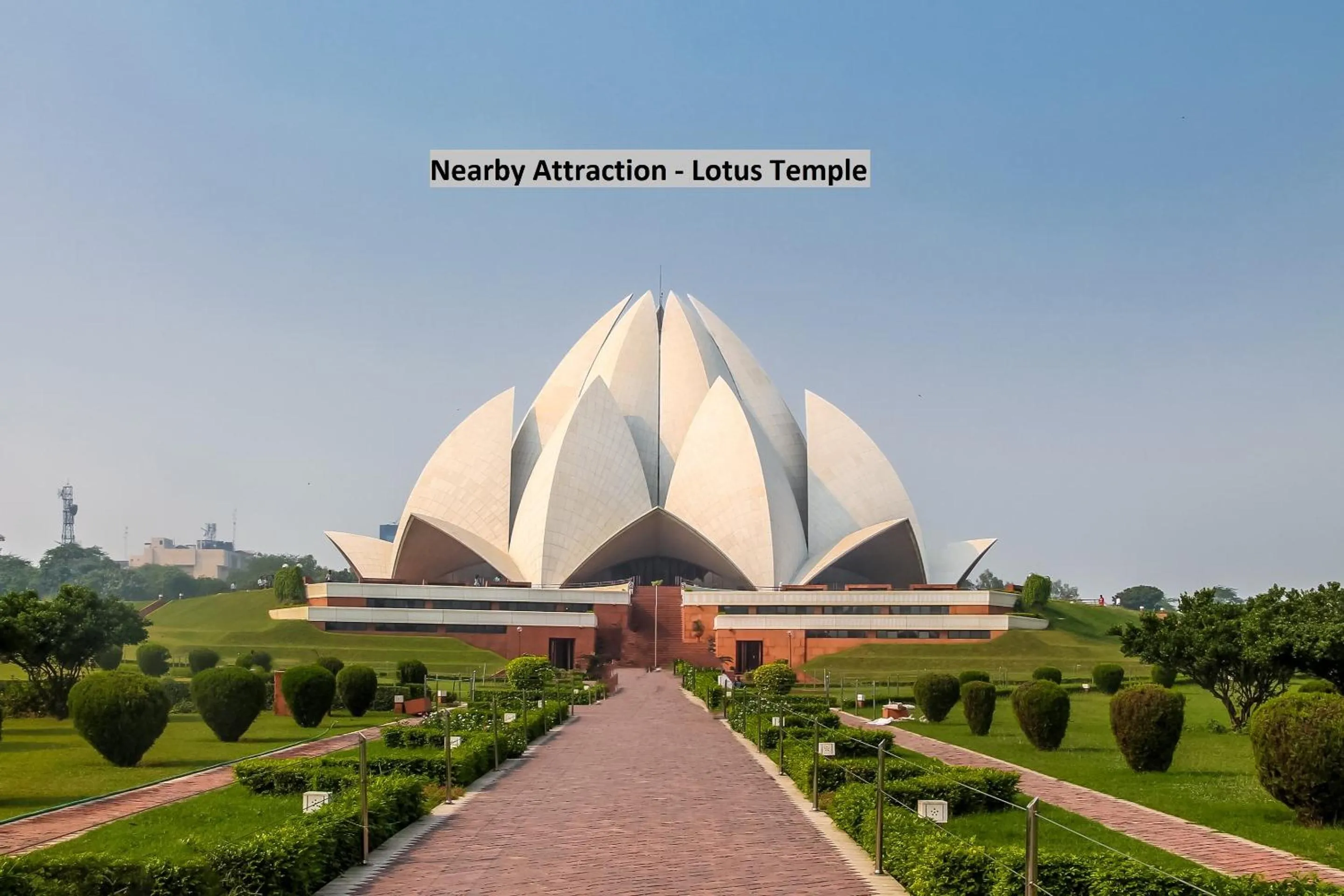 Nearby landmark in Hotel O Kalkaji Residency Bnb Near Lotus Temple