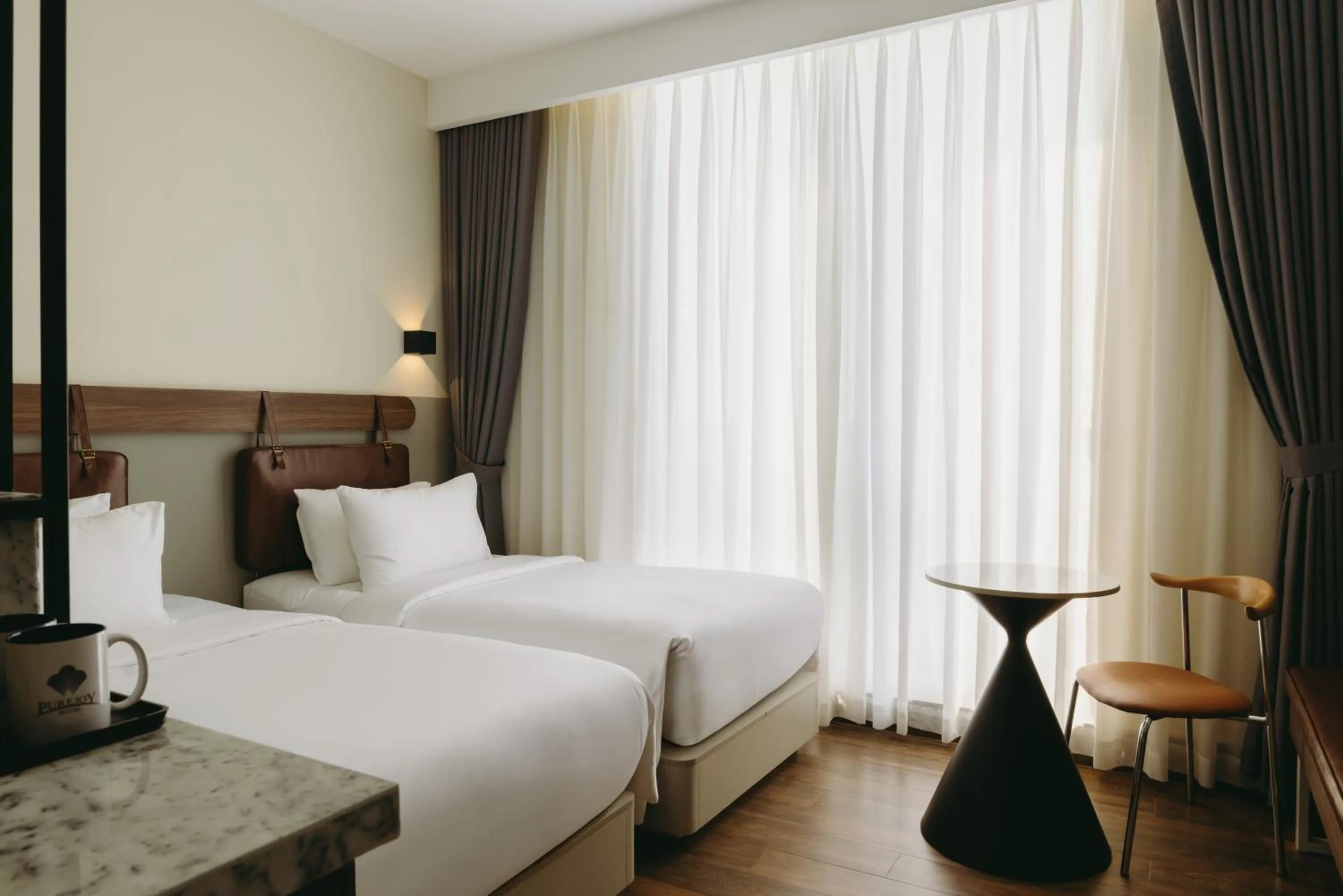 Twin Room with View in PureJoy Hotel City Center Phu Quoc