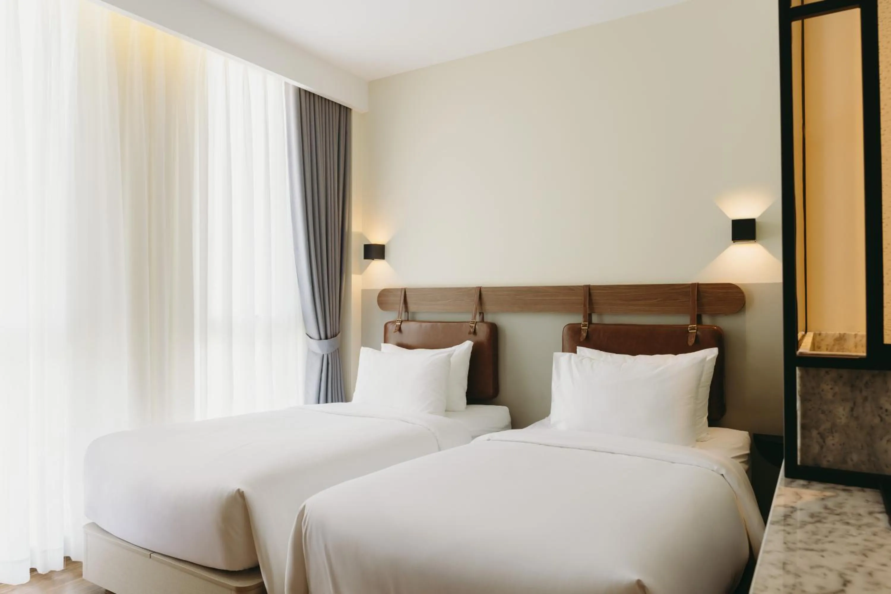 Twin Room with City View in PureJoy Hotel City Center Phu Quoc
