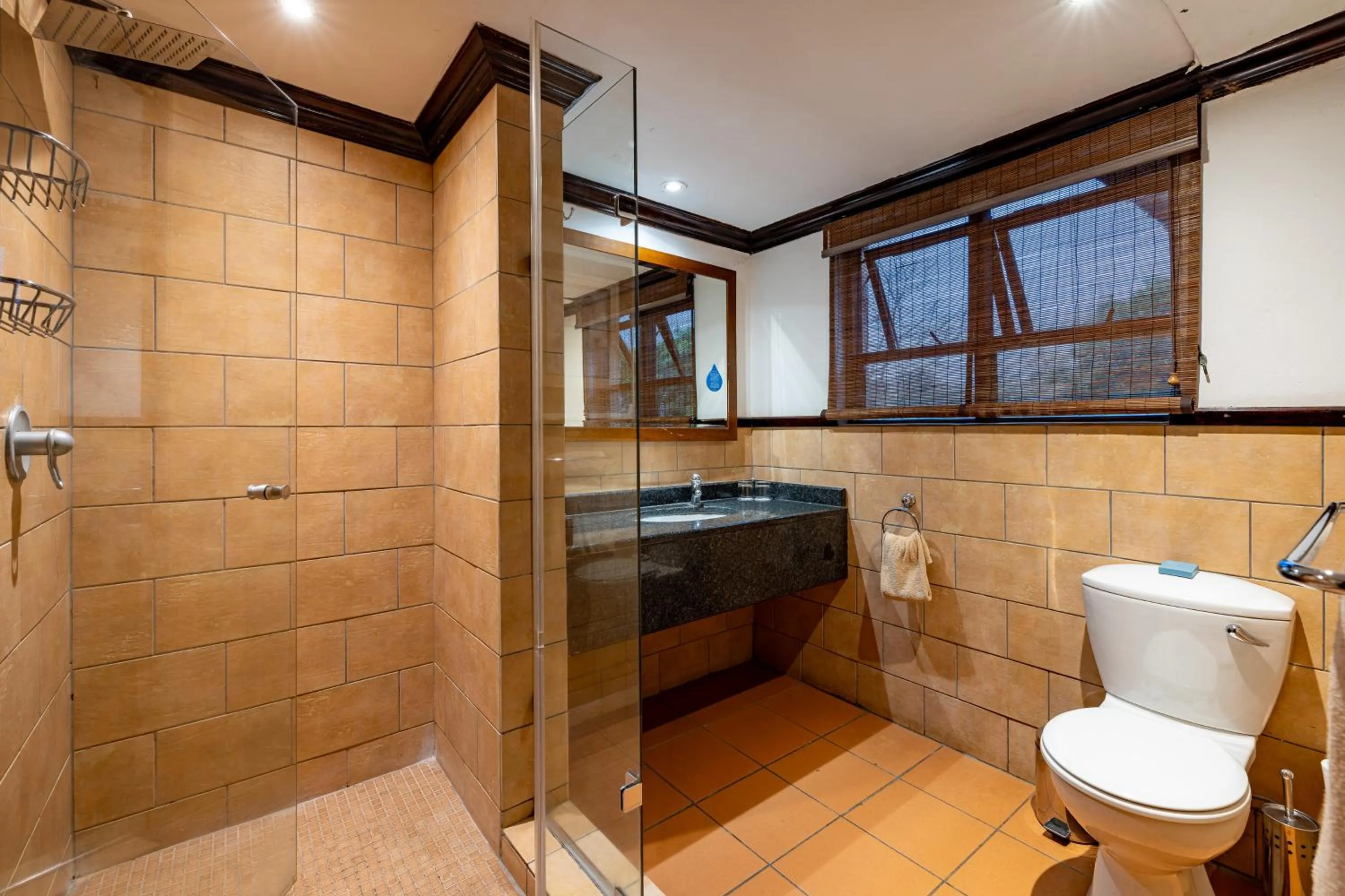 Shower in Pestana Kruger Lodge