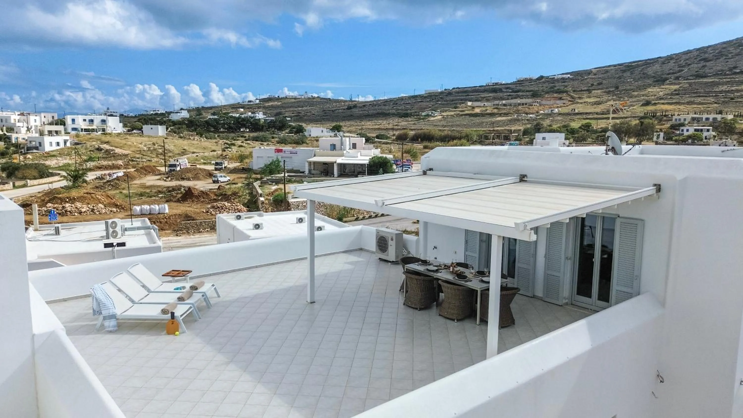Bird's eye view in Panos Apartment Naousa