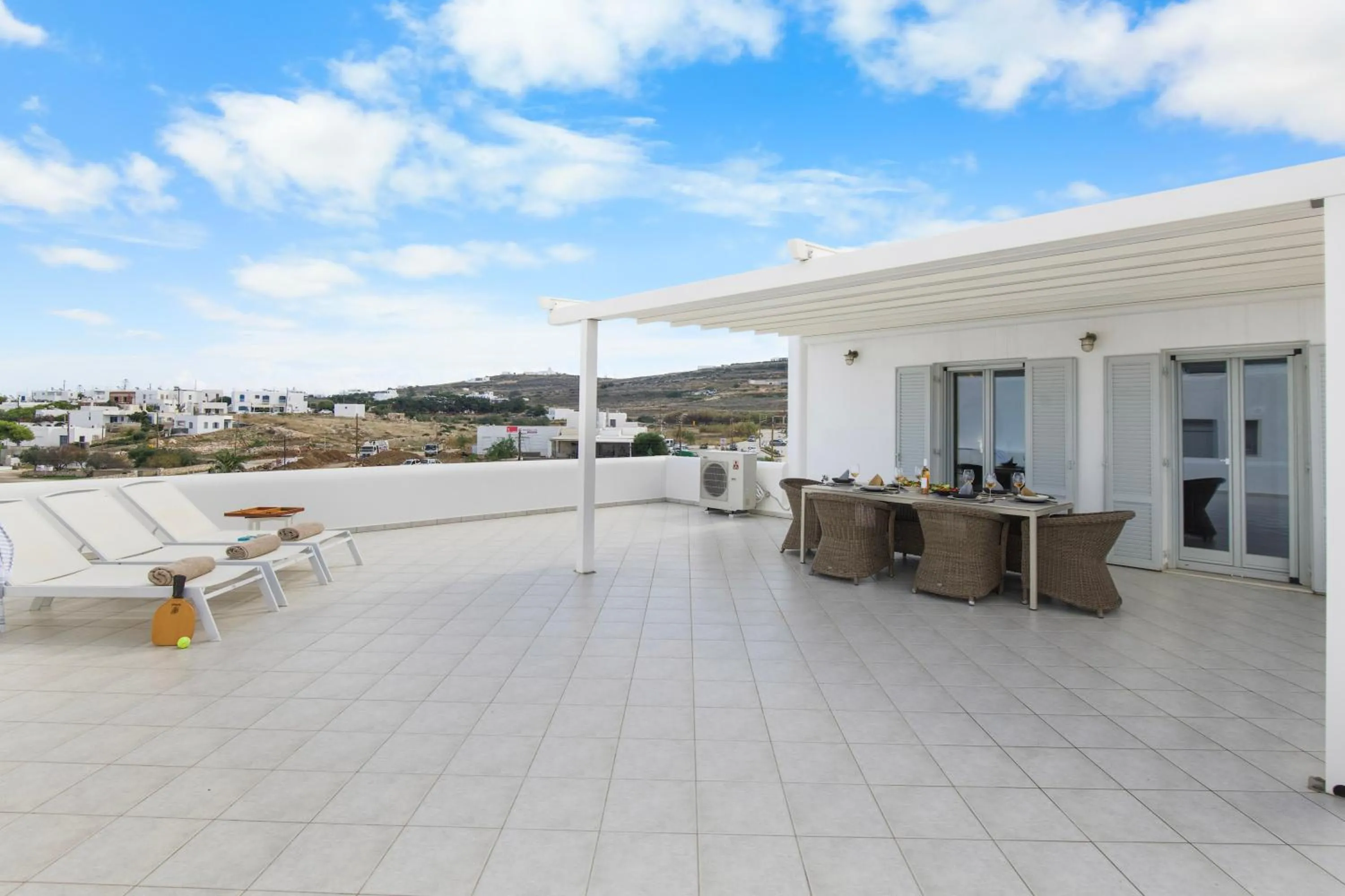 Balcony/Terrace in Panos Apartment Naousa
