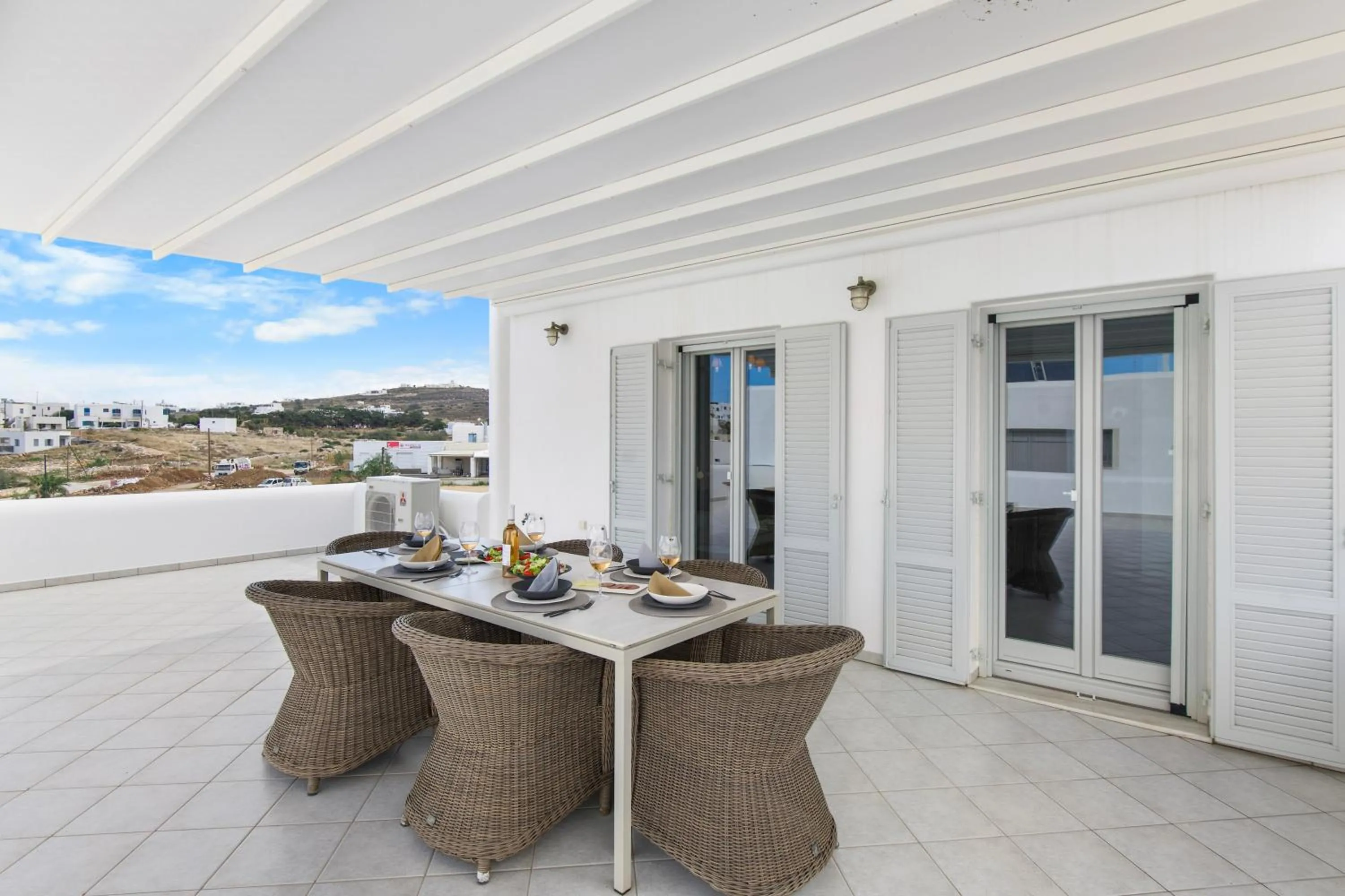 Property building in Panos Apartment Naousa