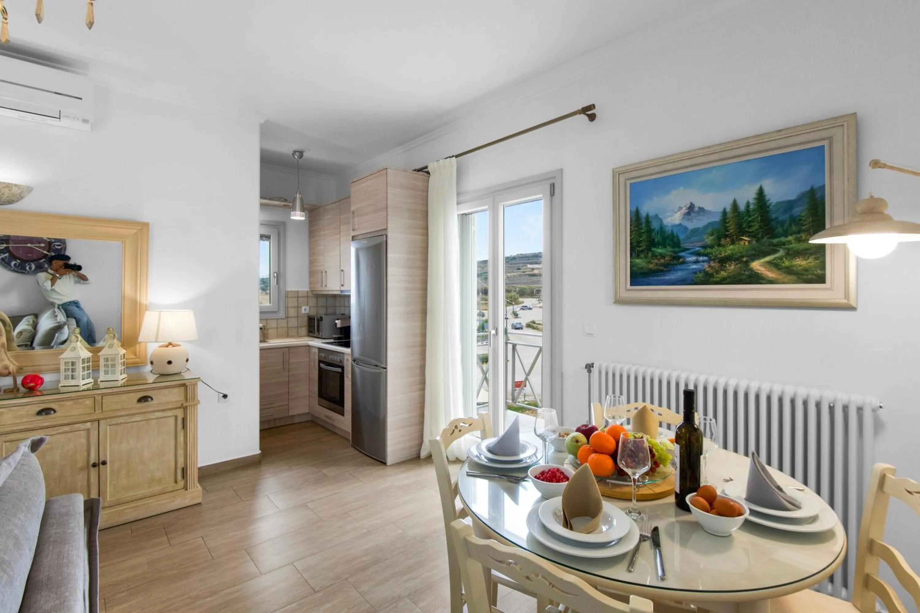 kitchen in Panos Apartment Naousa