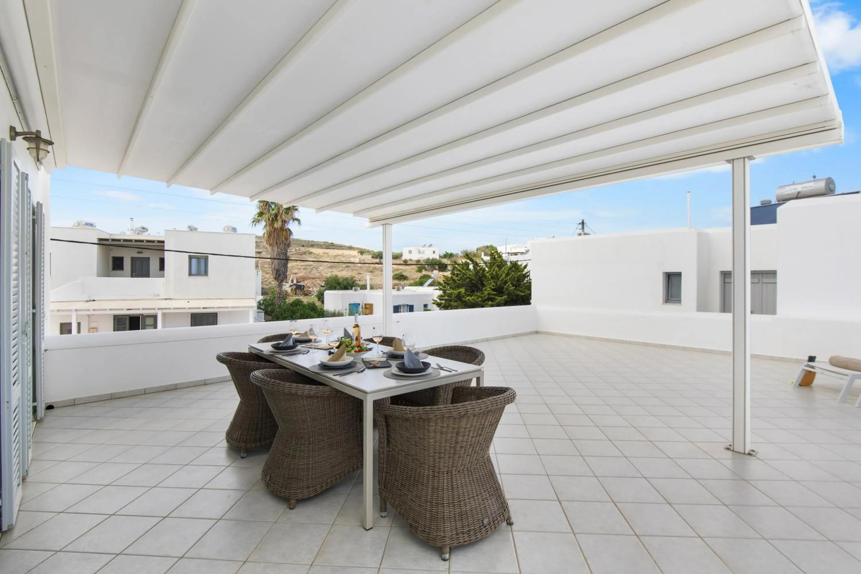 Balcony/Terrace in Panos Apartment Naousa