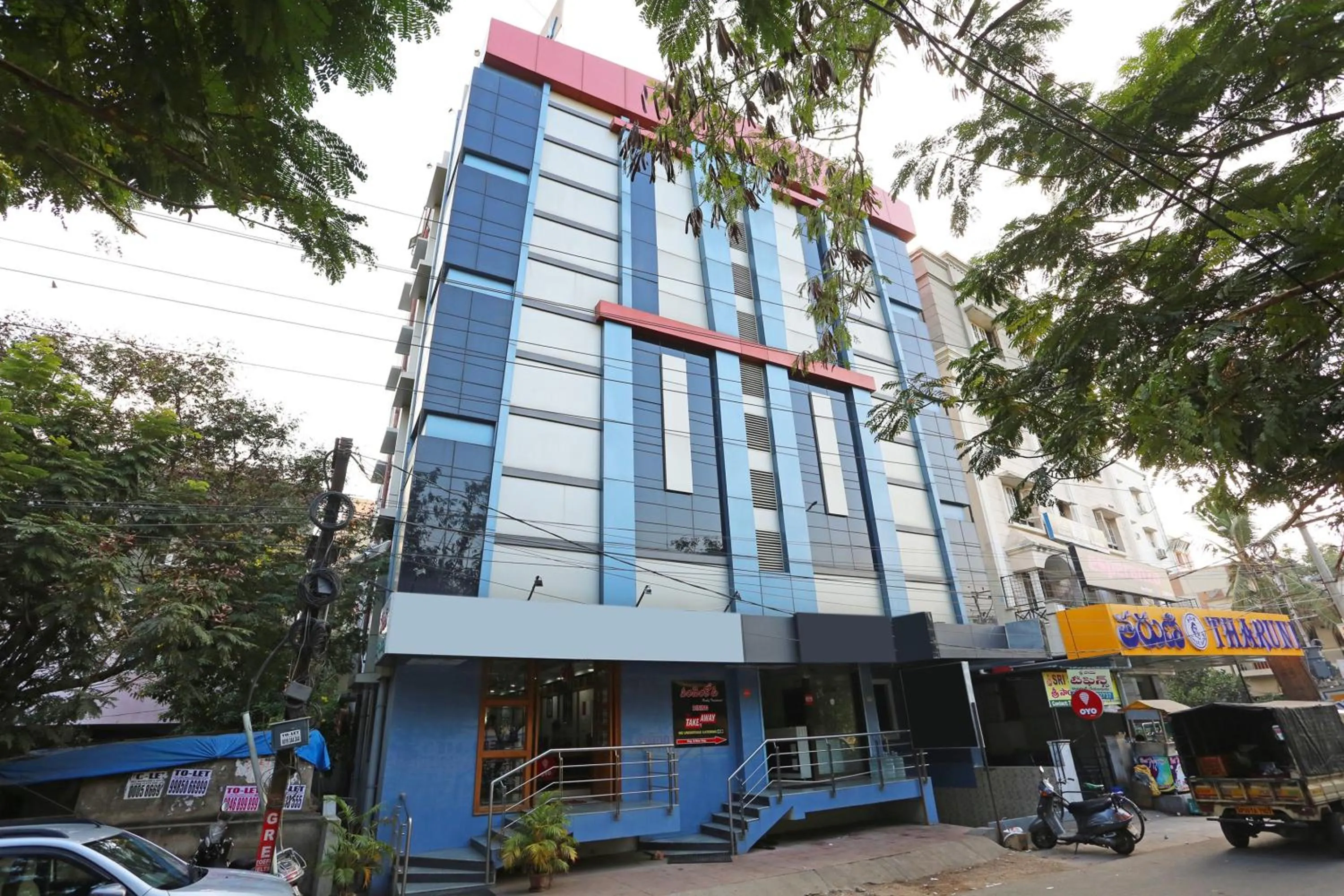 Facade/entrance in Hotel O Saraswathi Residency Near SR Nagar Metro Station