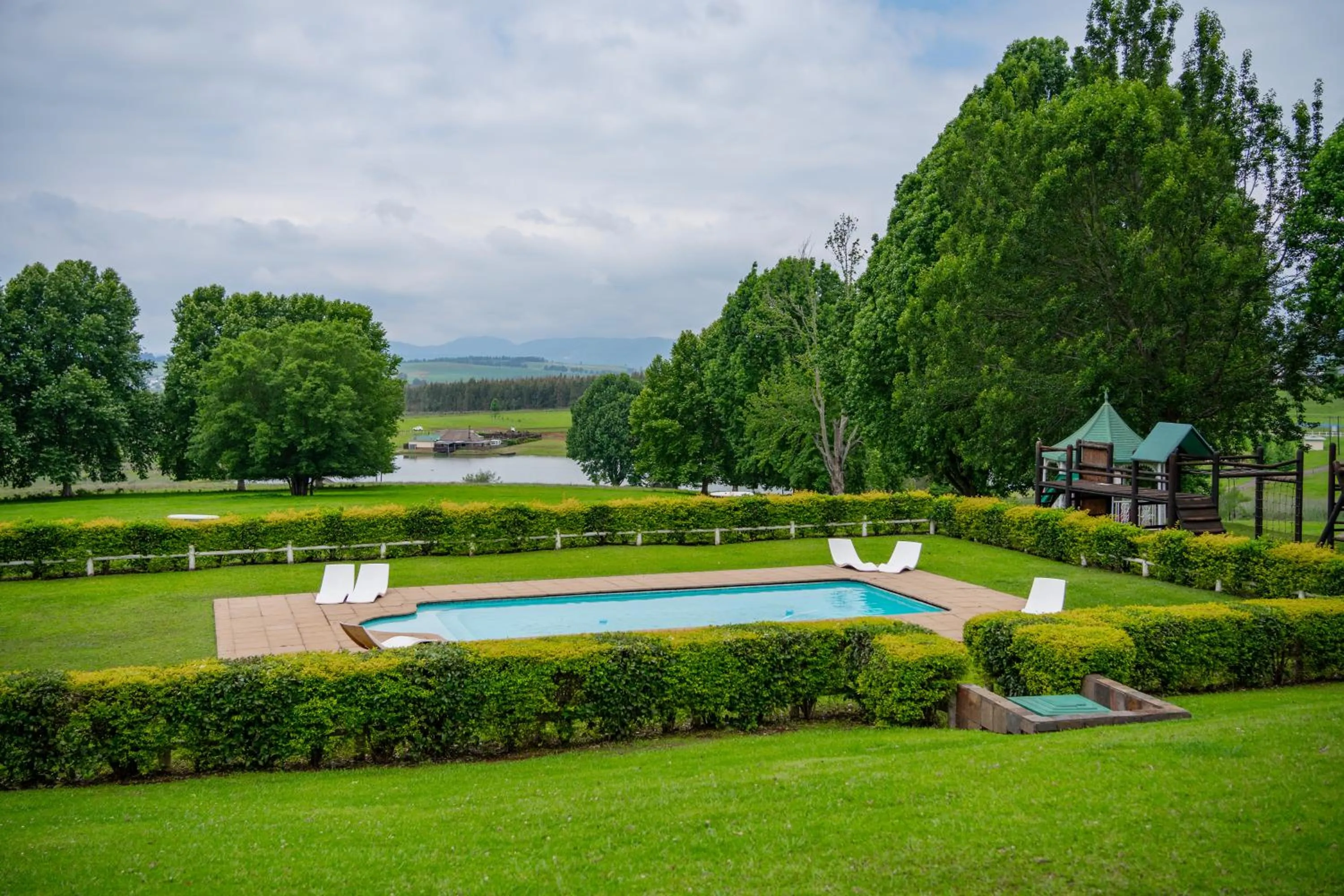 Swimming pool in St Ives Lodge