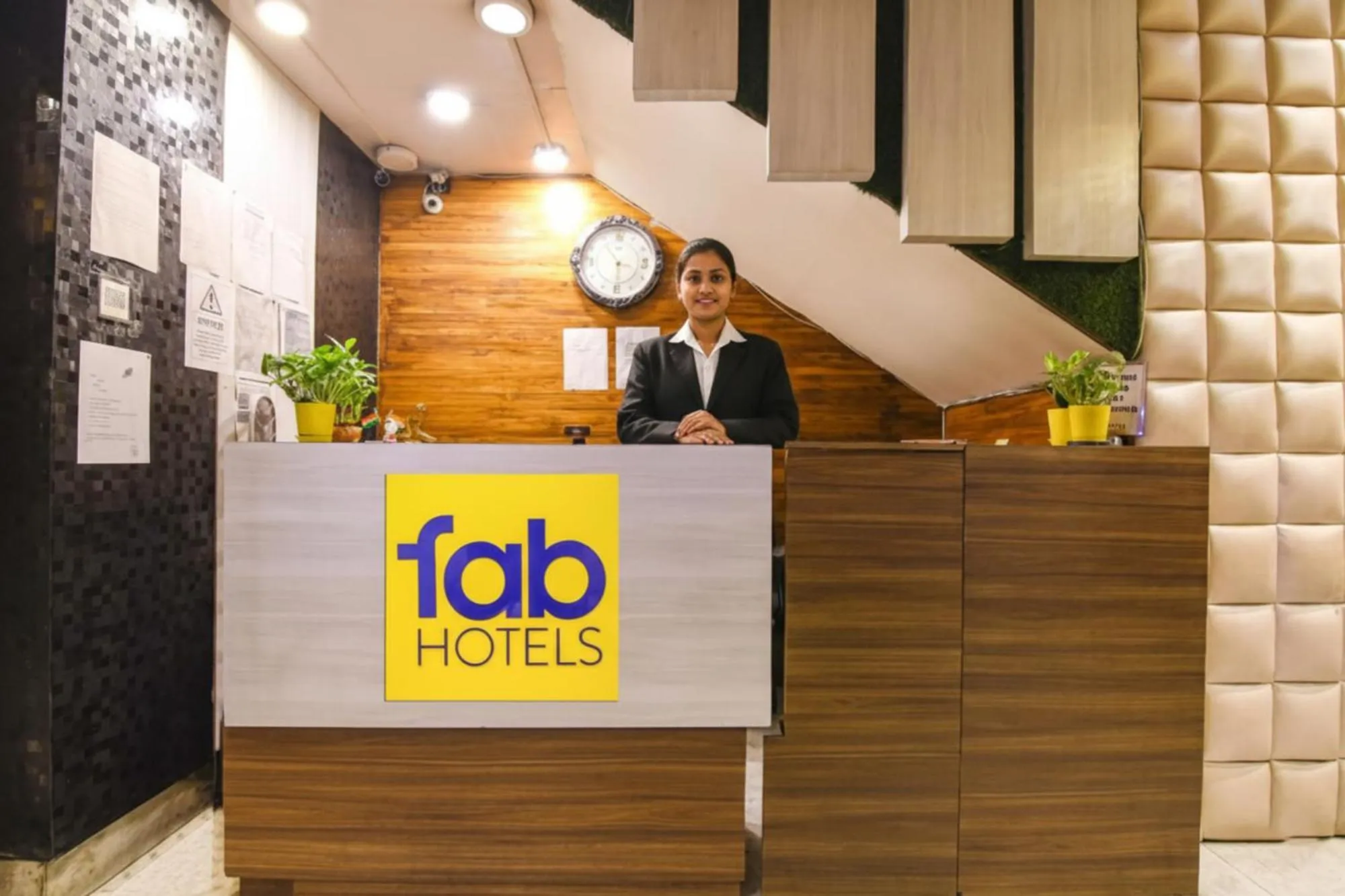 Lobby or reception in FabHotel Marina