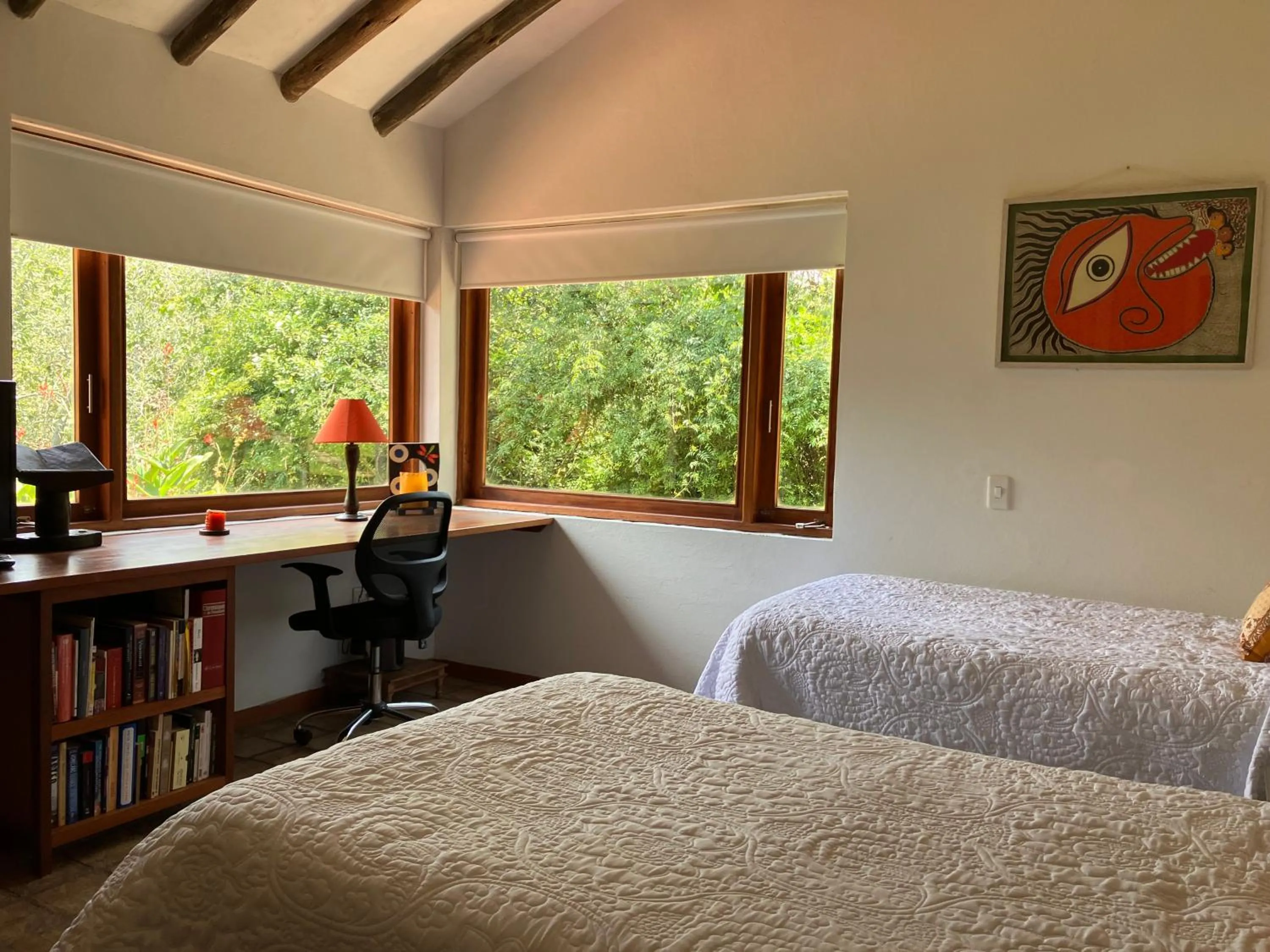 Bedroom, Bed in PASSADHI Ayurveda & Yoga Retreat