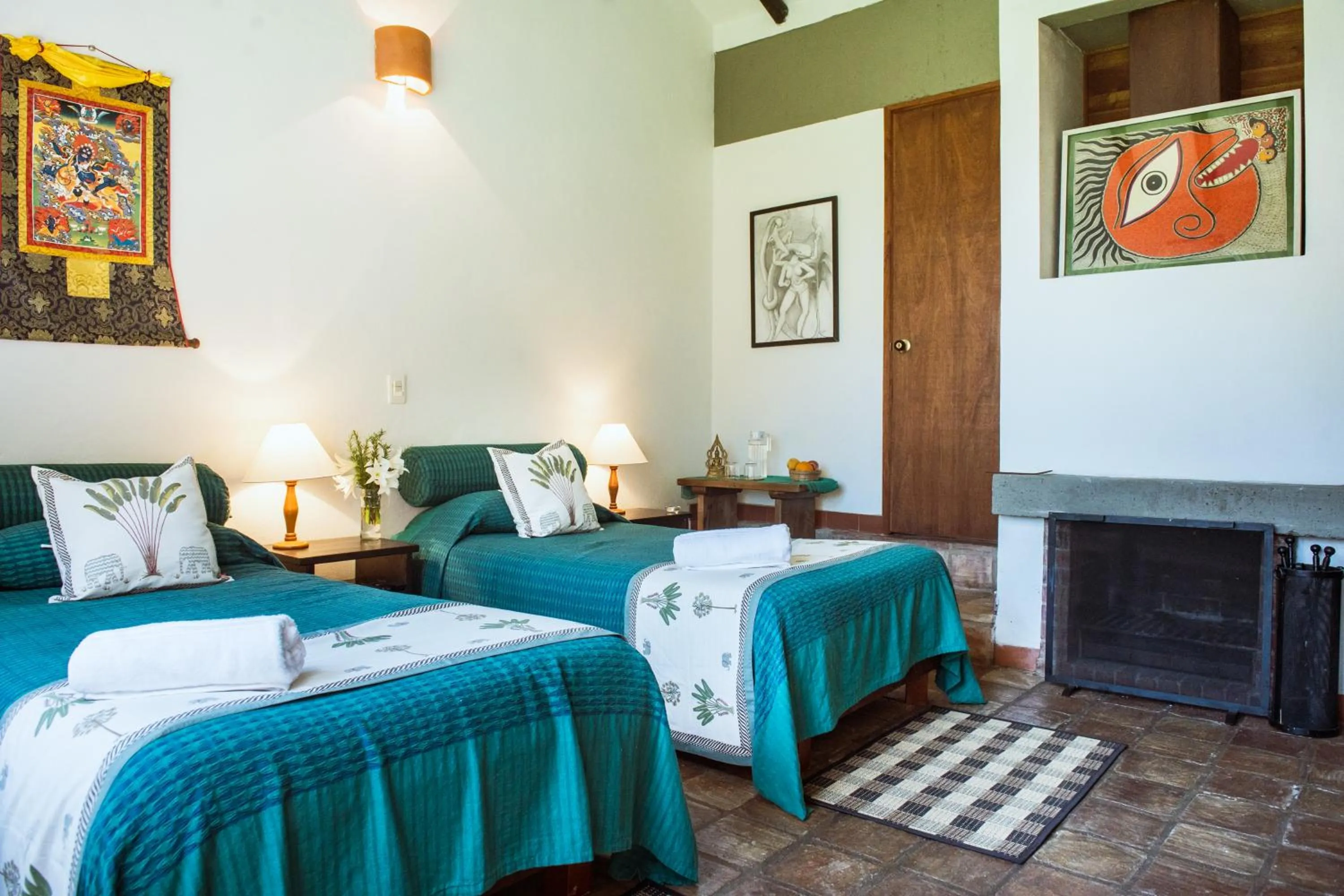 Bedroom, Bed in PASSADHI Ayurveda & Yoga Retreat