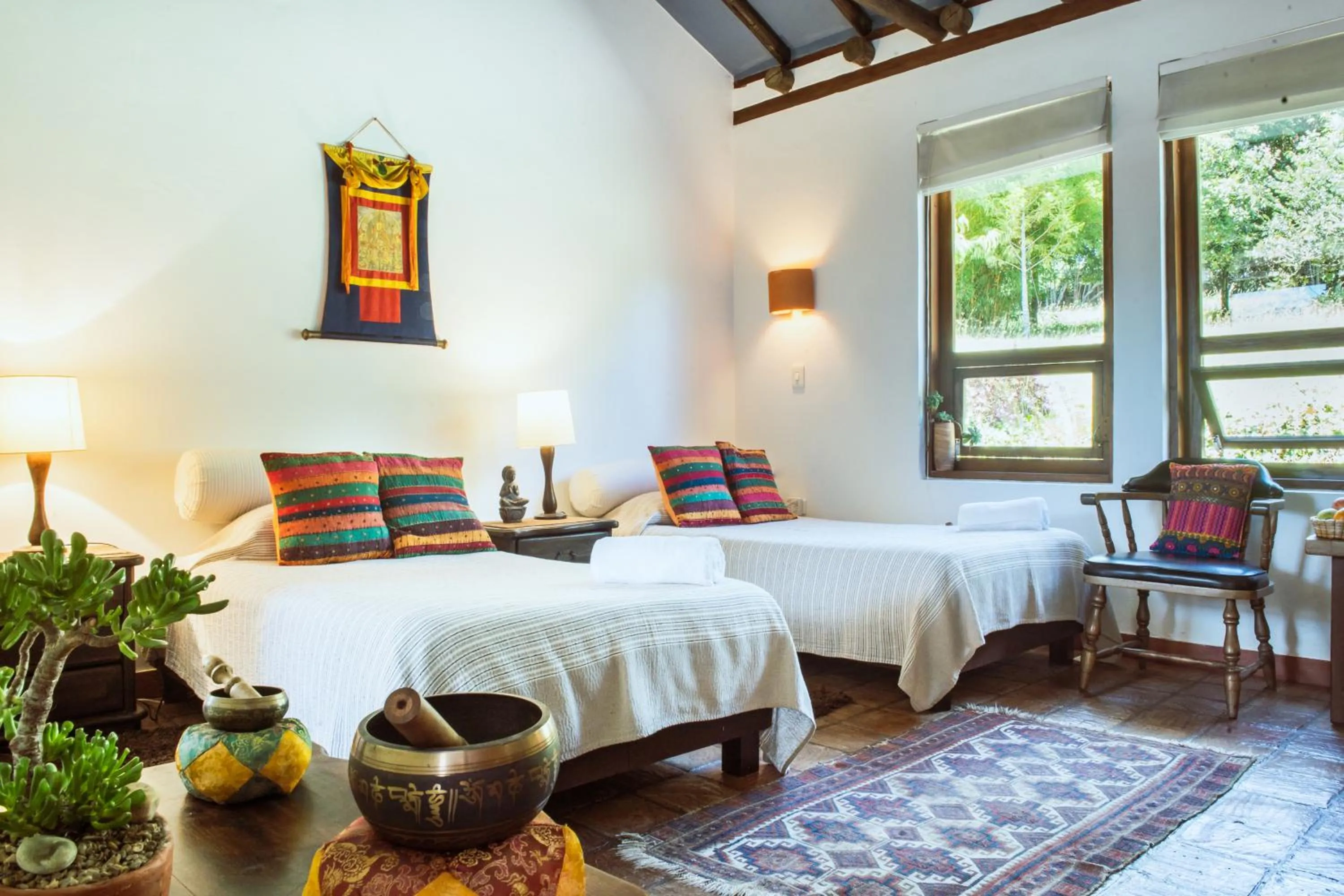 Bedroom, Bed in PASSADHI Ayurveda & Yoga Retreat