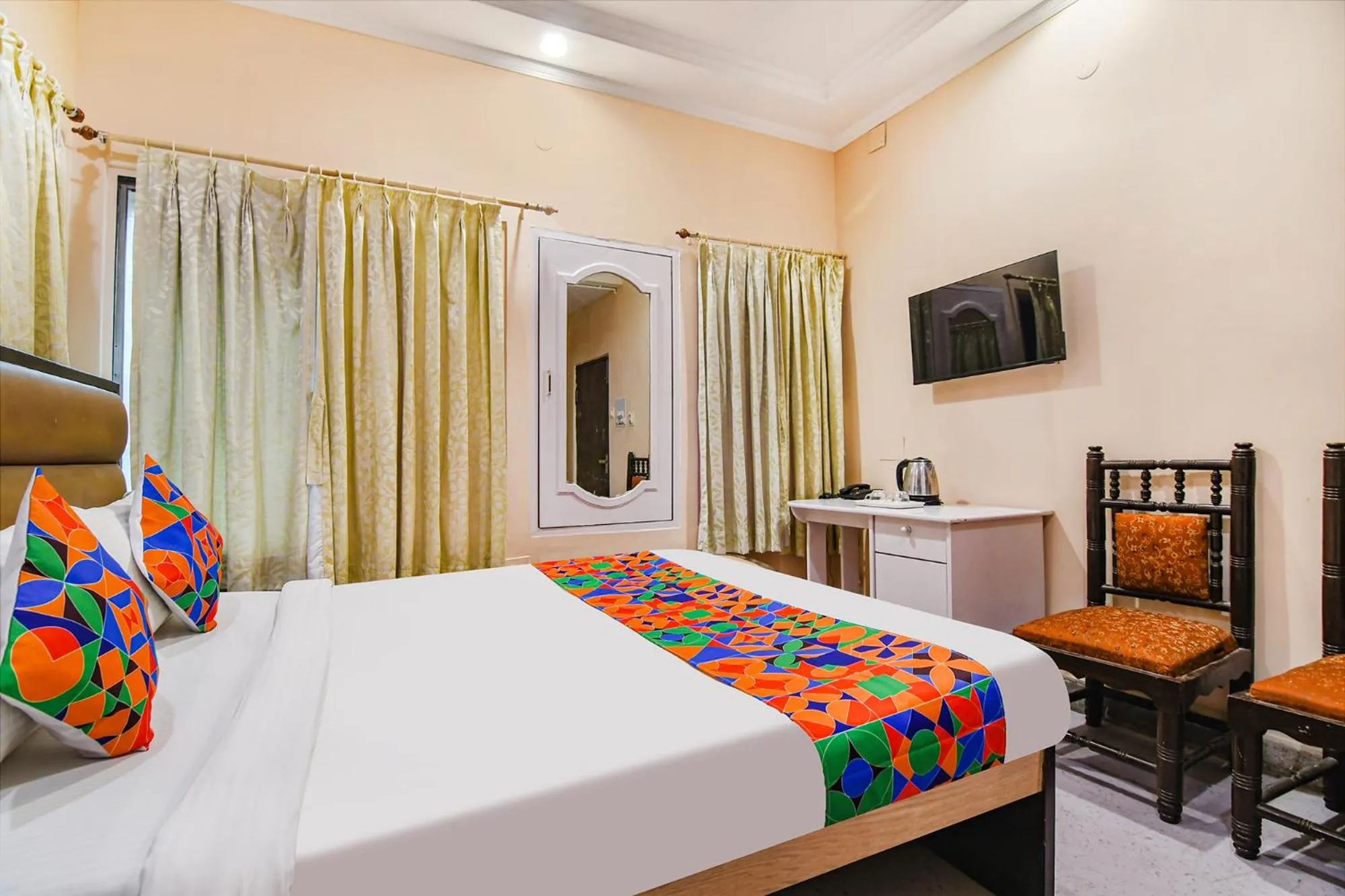 Bed in FabHotel Aayash - Nr City Center Metro Station