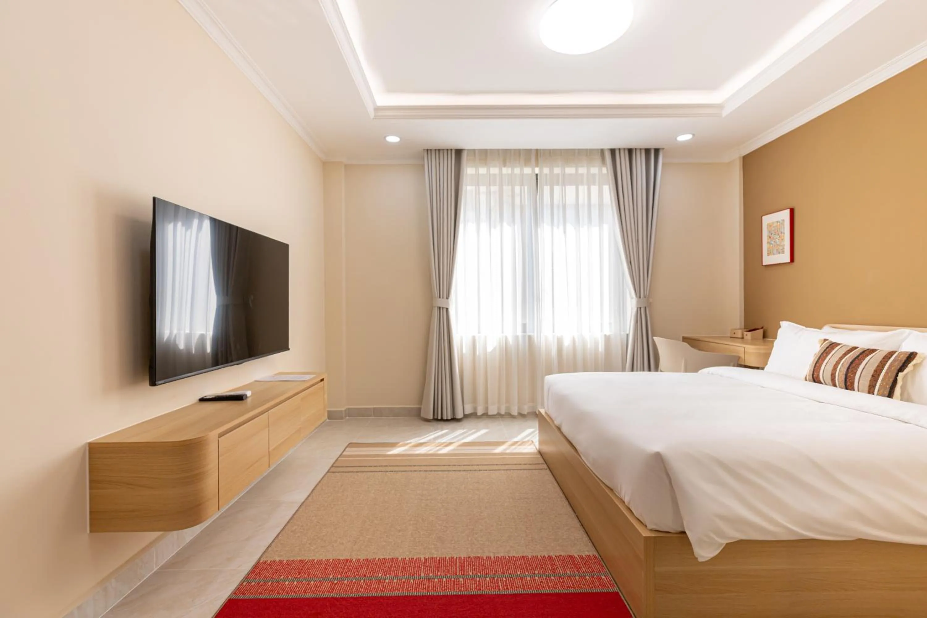 Communal lounge/ TV room, Bed in Shankee Hotel VN