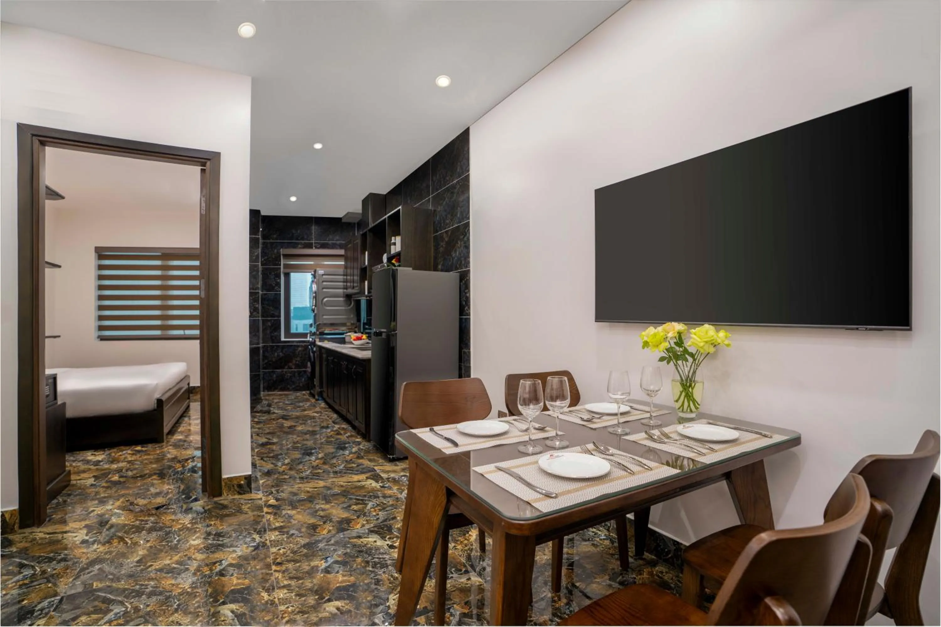 Living room, Bed in Hai An Hotel Suites Ha Noi