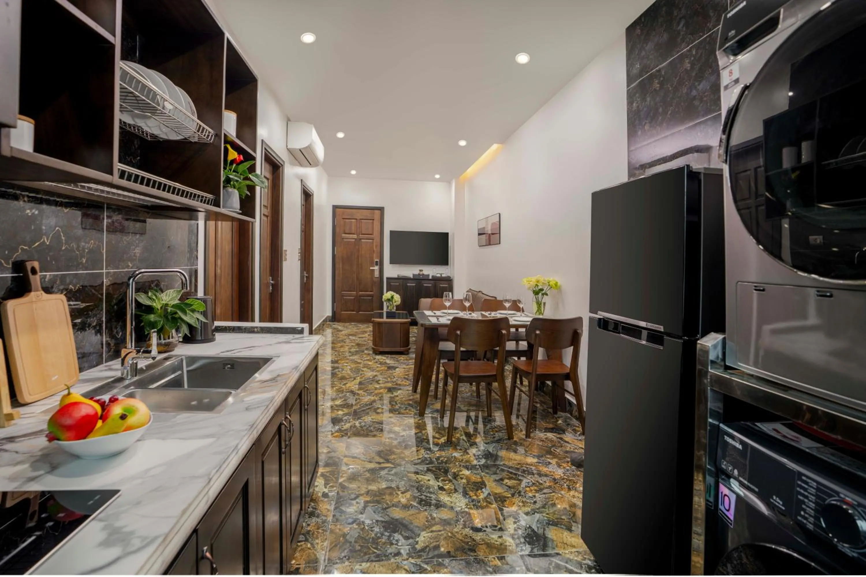 kitchen in Hai An Hotel Suites Ha Noi