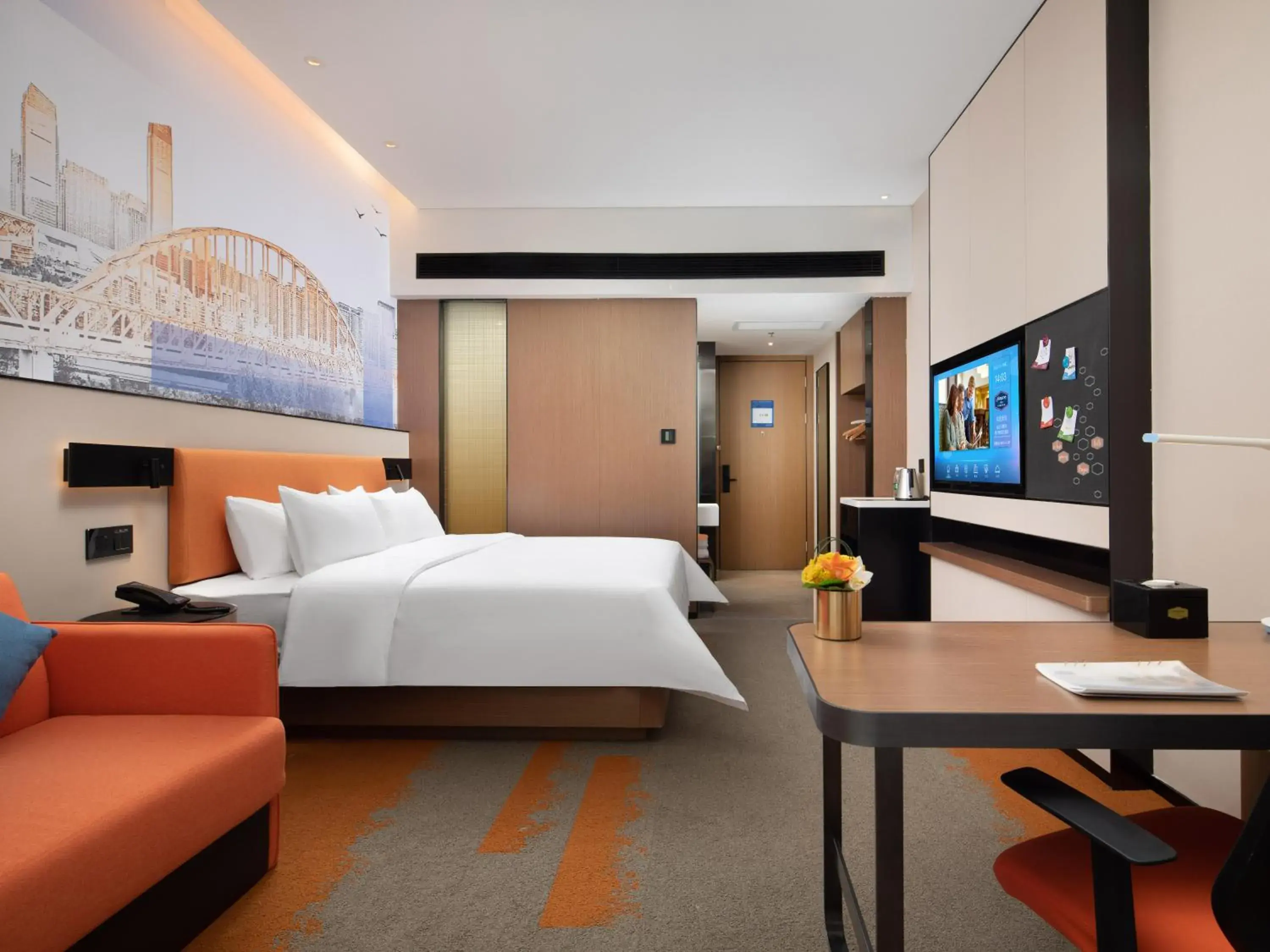 Bed in Hampton by Hilton Hefei West Railway Station Bed in Hampton by Hilton Hefei West Railway Station