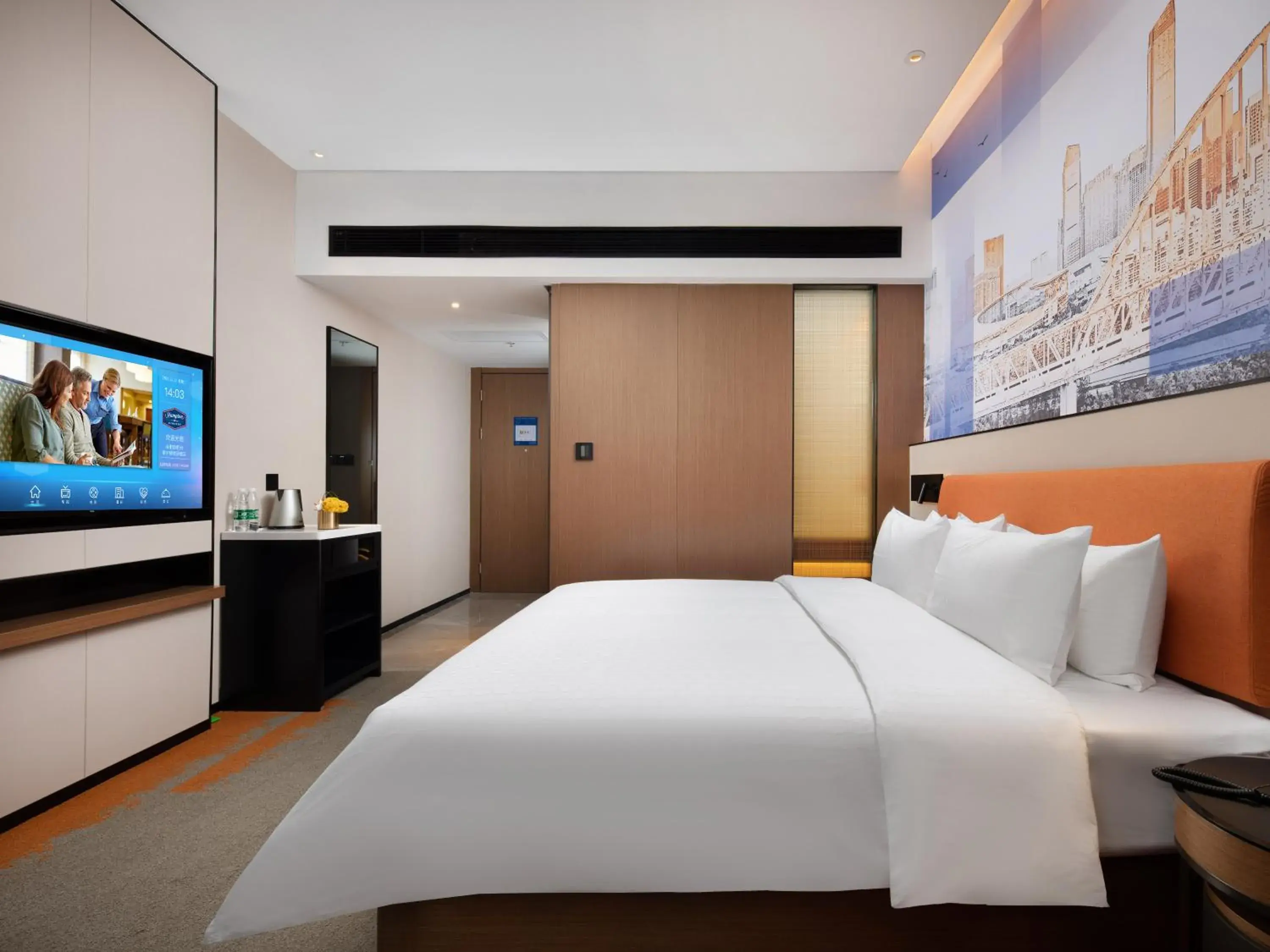Photo of the whole room, Bed in Hampton by Hilton Hefei West Railway Station Photo of the whole room, Bed in Hampton by Hilton Hefei West Railway Station