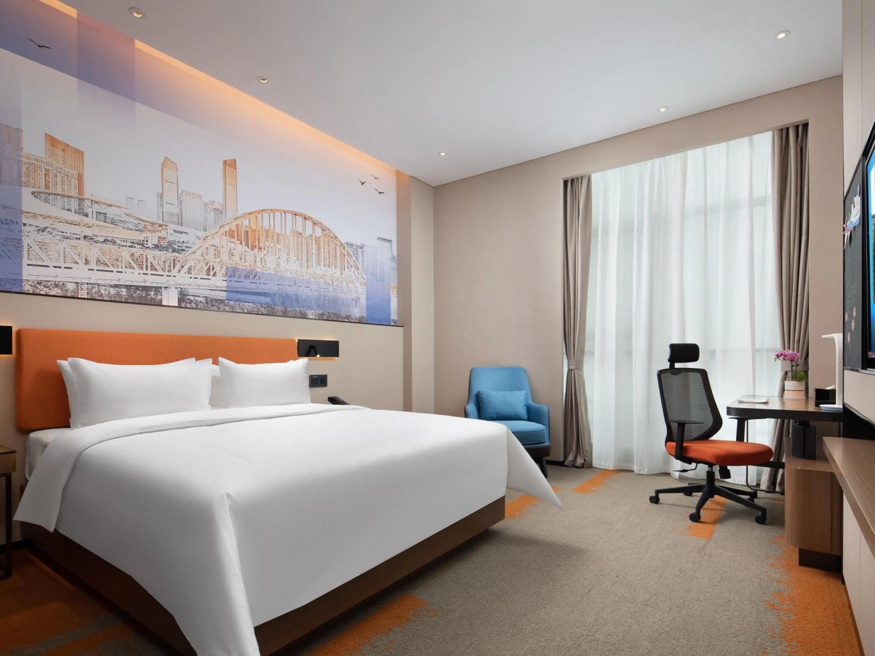 Bedroom, Bed in Hampton by Hilton Hefei West Railway Station