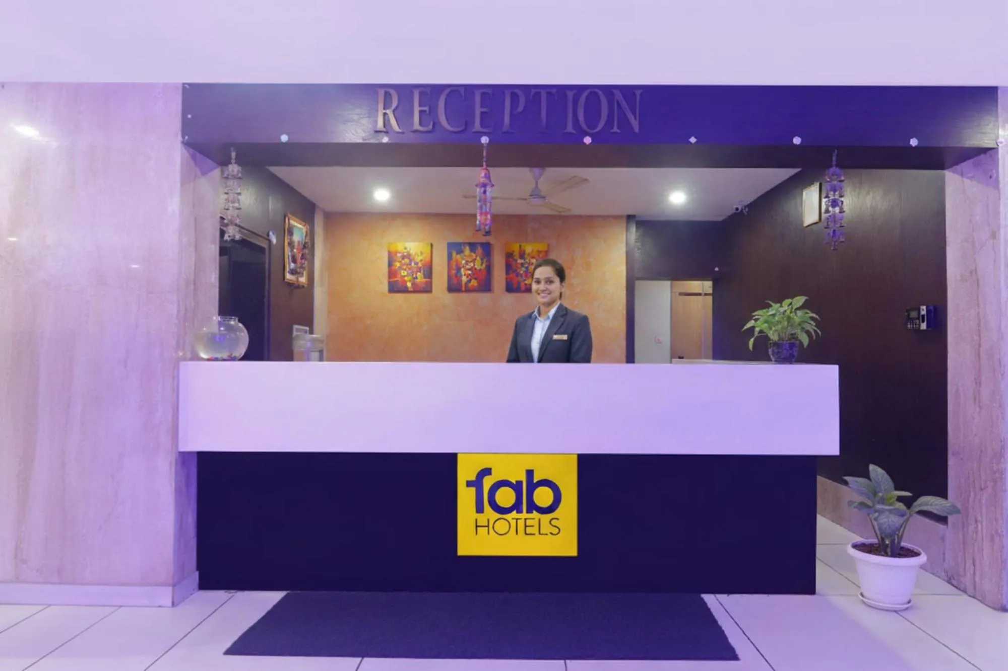 Lobby or reception in FabHotel Keerthi's Anupama - Nr Indira Gandhi Stadium