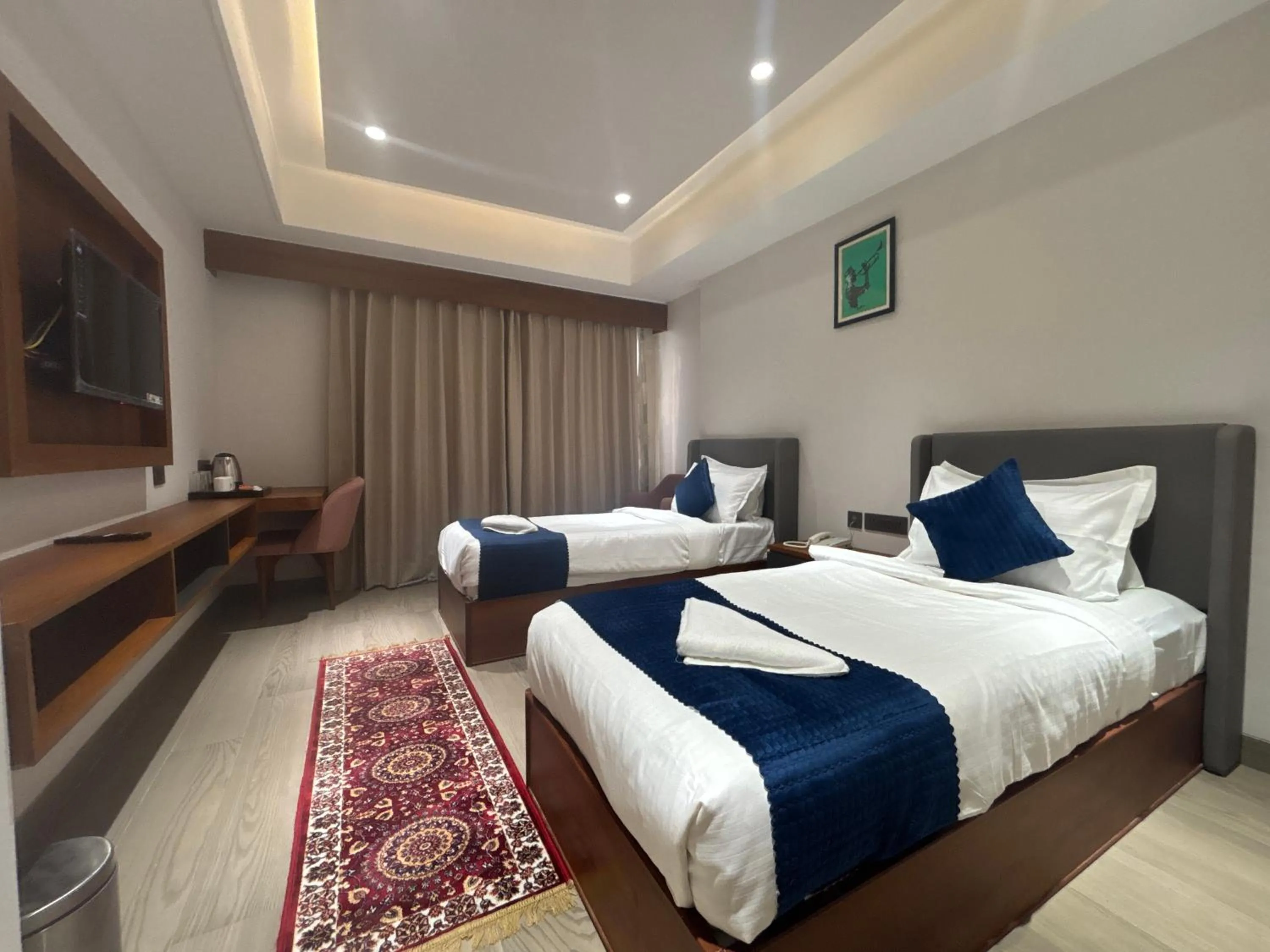 Bed in Hotel Amyra