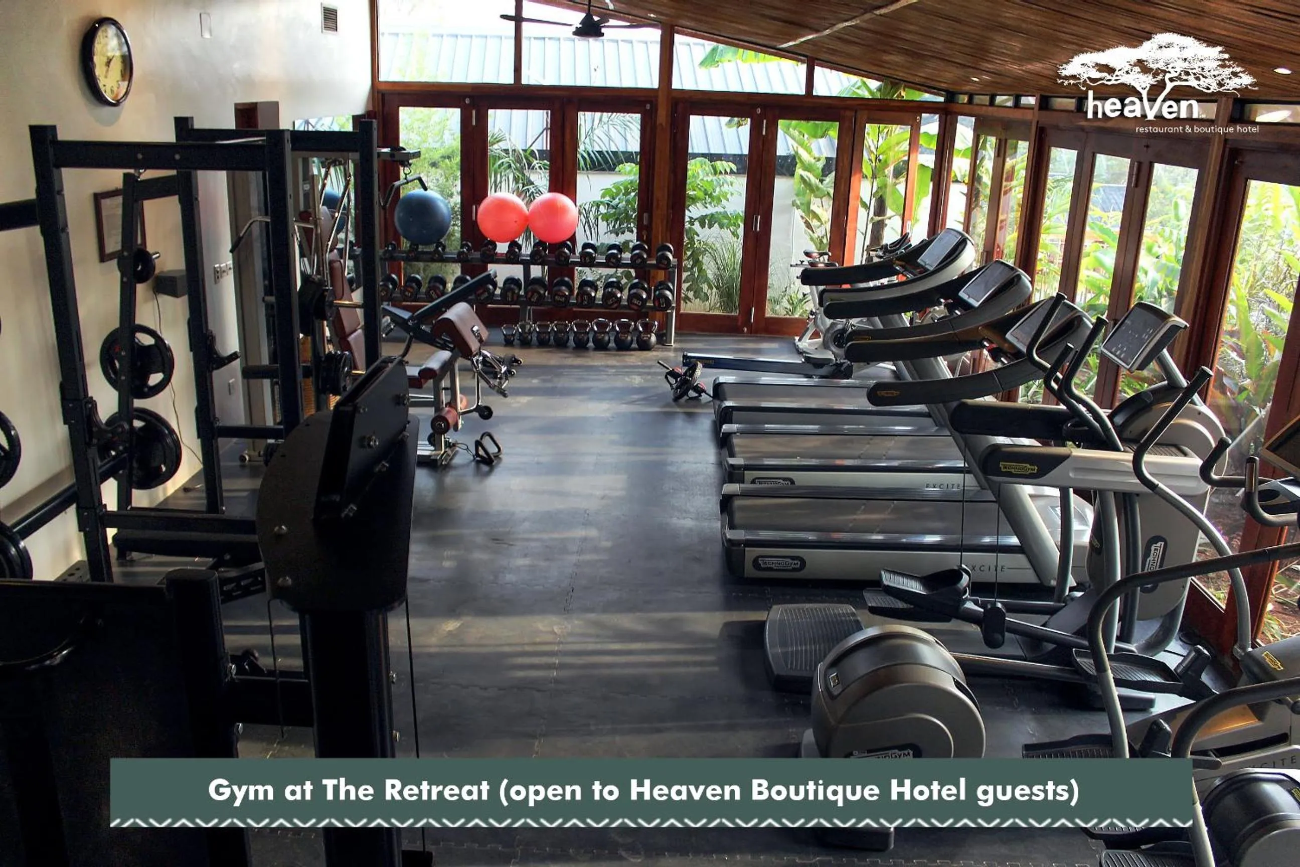 Fitness centre/facilities in Heaven Restaurant & Boutique Hotel
