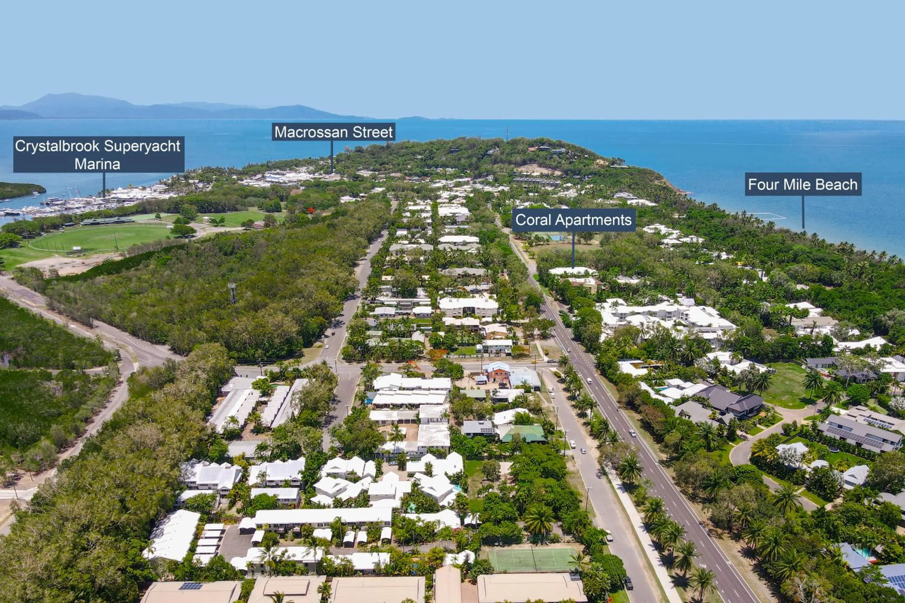 Location in Coral Apartments Port Douglas