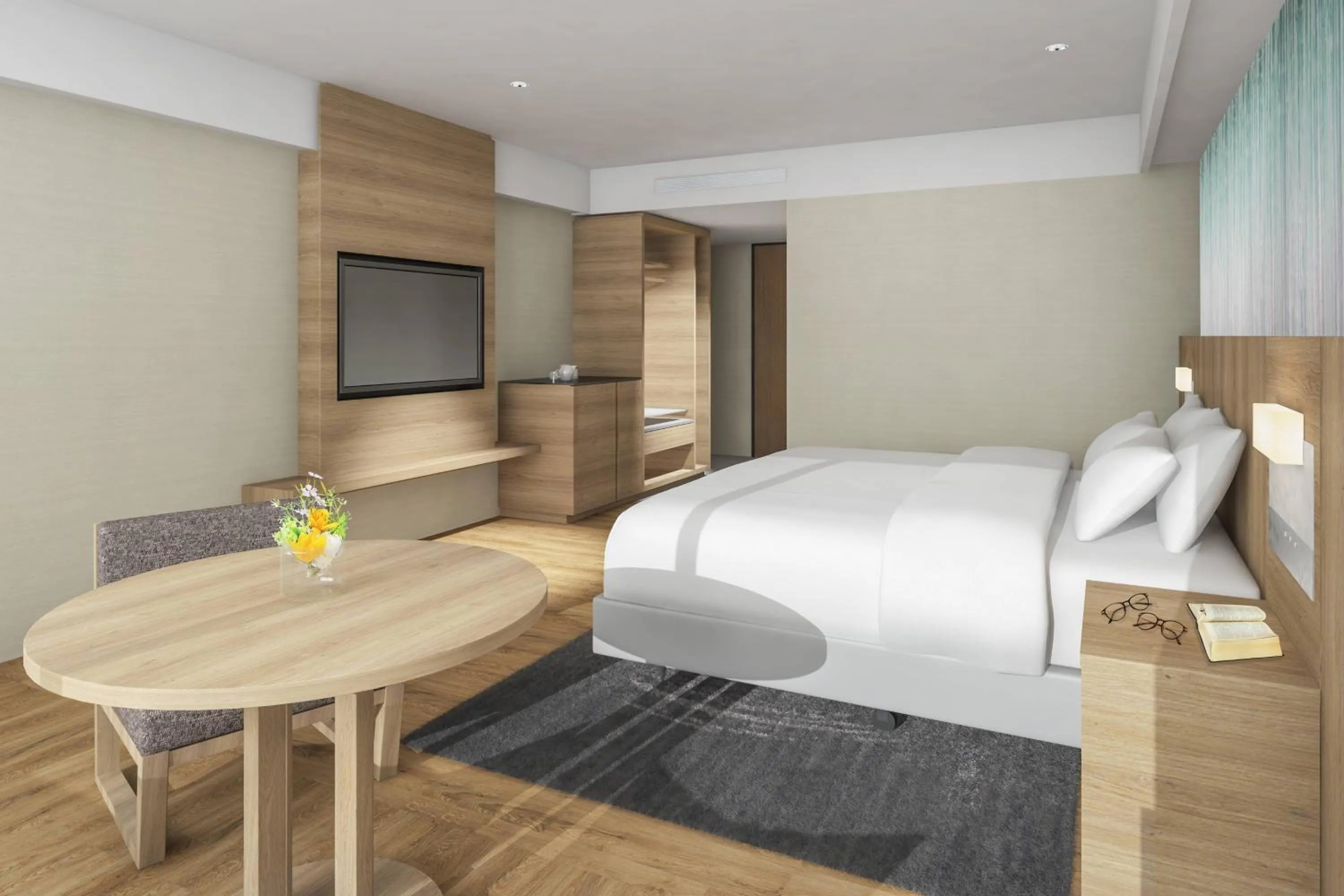 Photo of the whole room, Bed in Fuji Marriott Hotel Lake Yamanaka