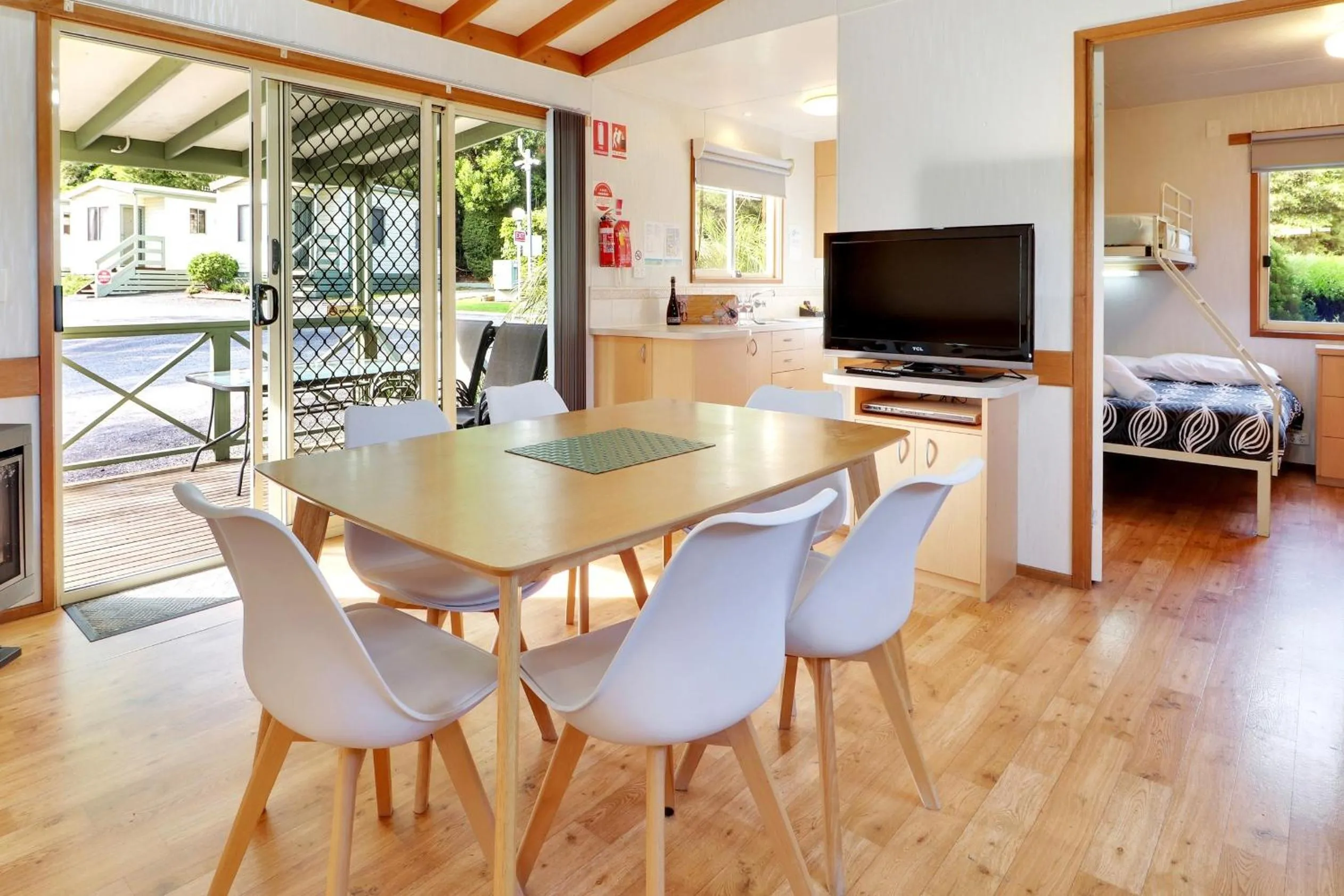 Living room in Enclave at Healesville Holiday Park