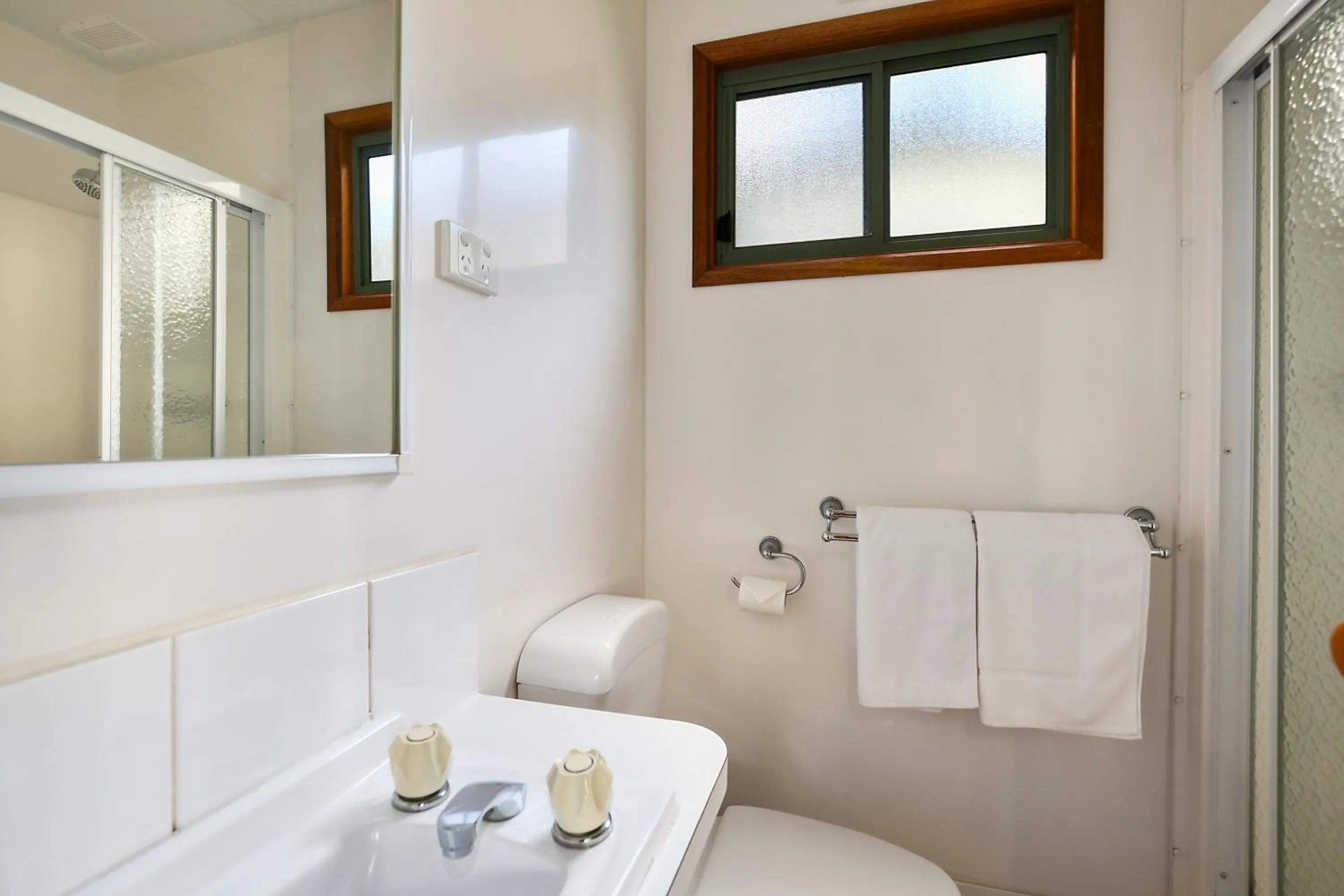 Bathroom in Enclave at Healesville Holiday Park