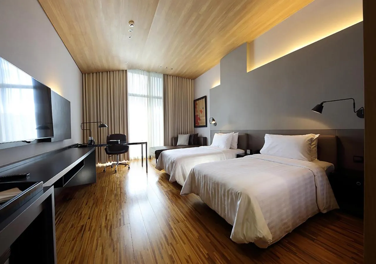 Bed in Midori Clark Hotel and Casino