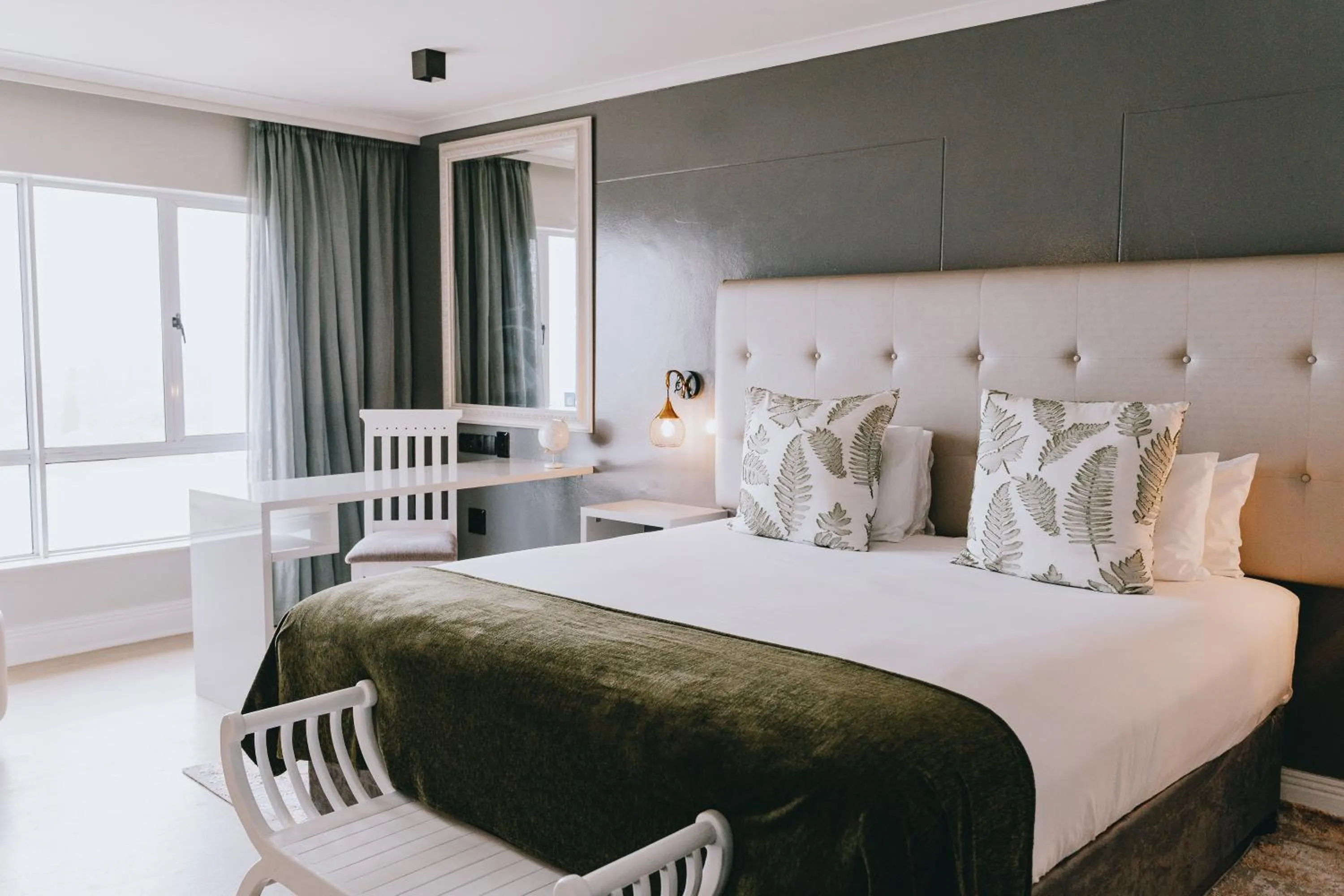 Bed in The Riverside Hotel