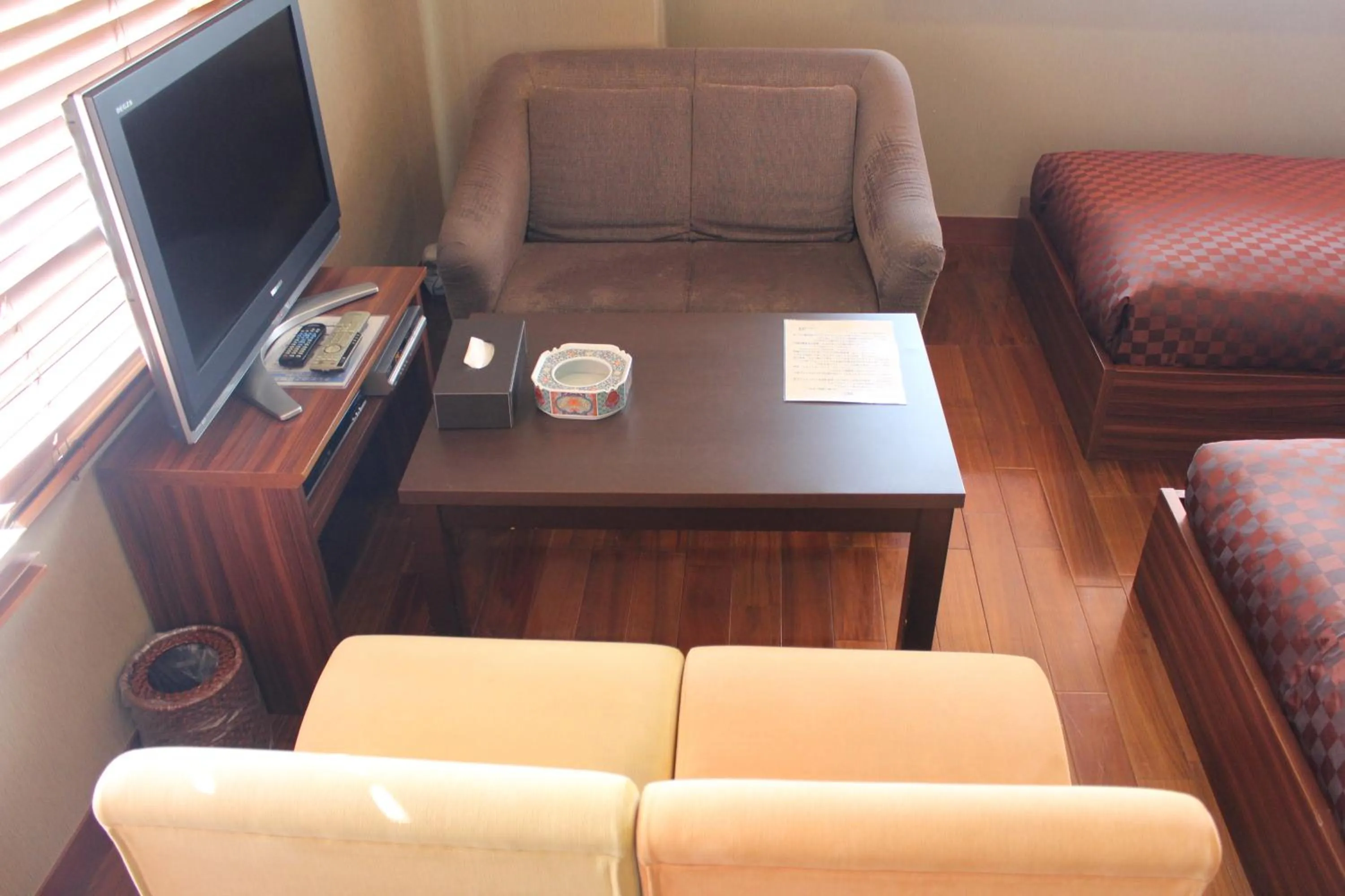 Seating area in Hotel Saika