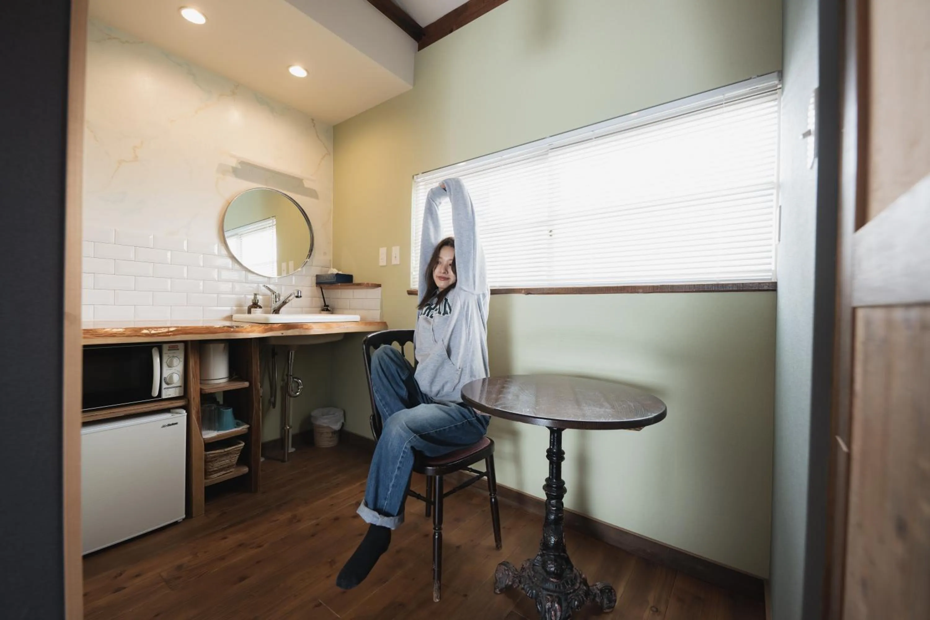 People in Traditional Apartment Takamatsu Guesthouse