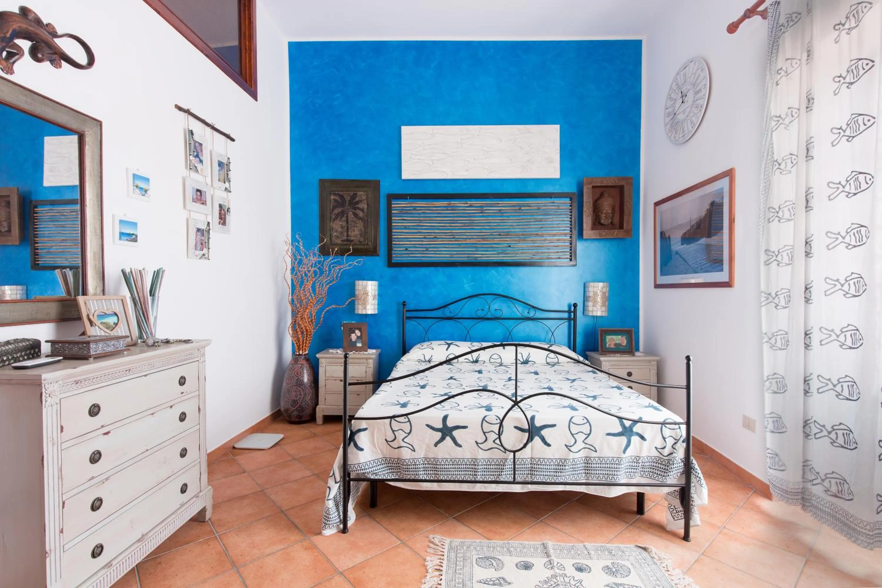 Bed in Il Pesce e il Geco