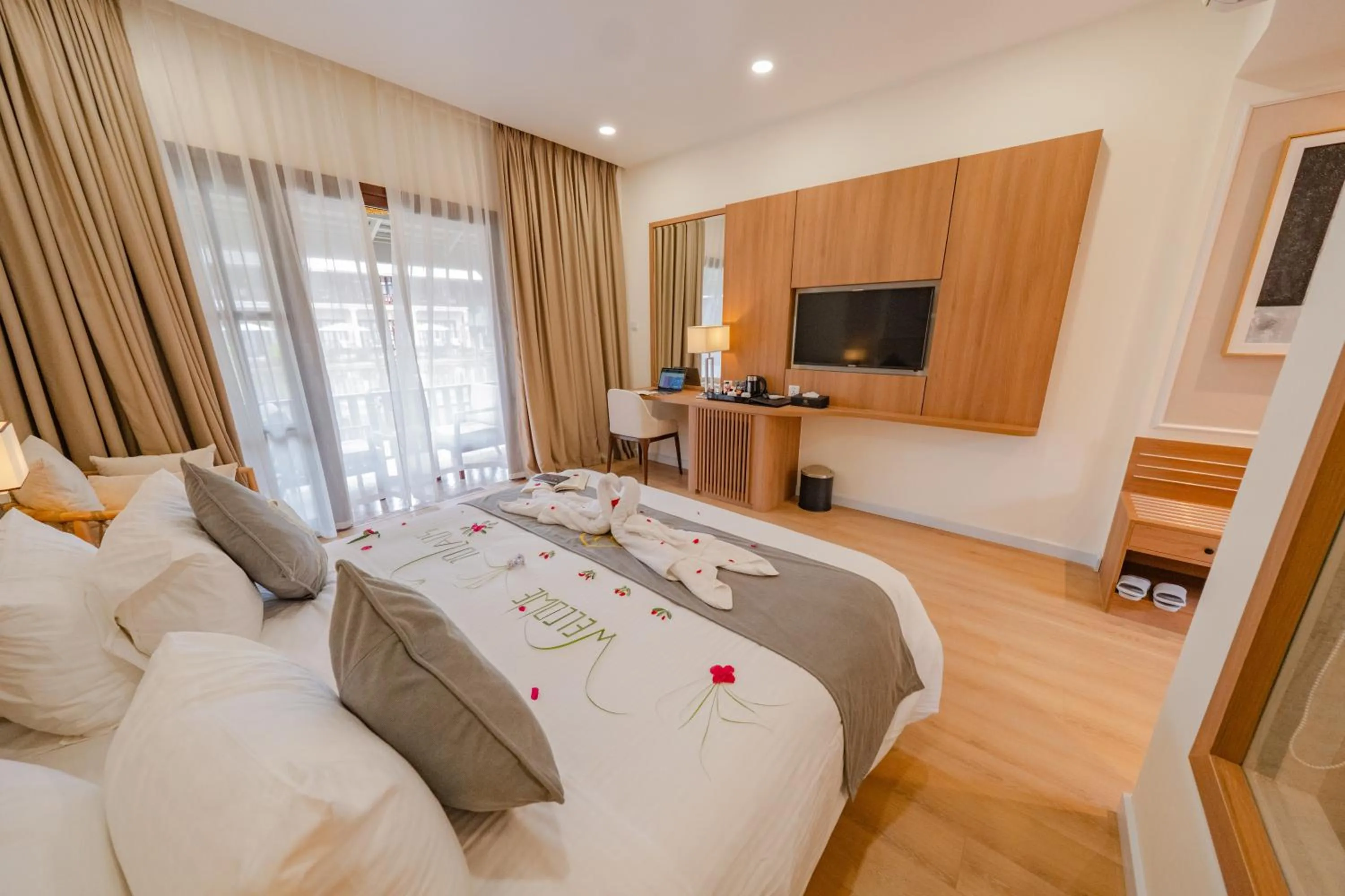 Bedroom, Bed in Villa Oasis Luang Prabang
