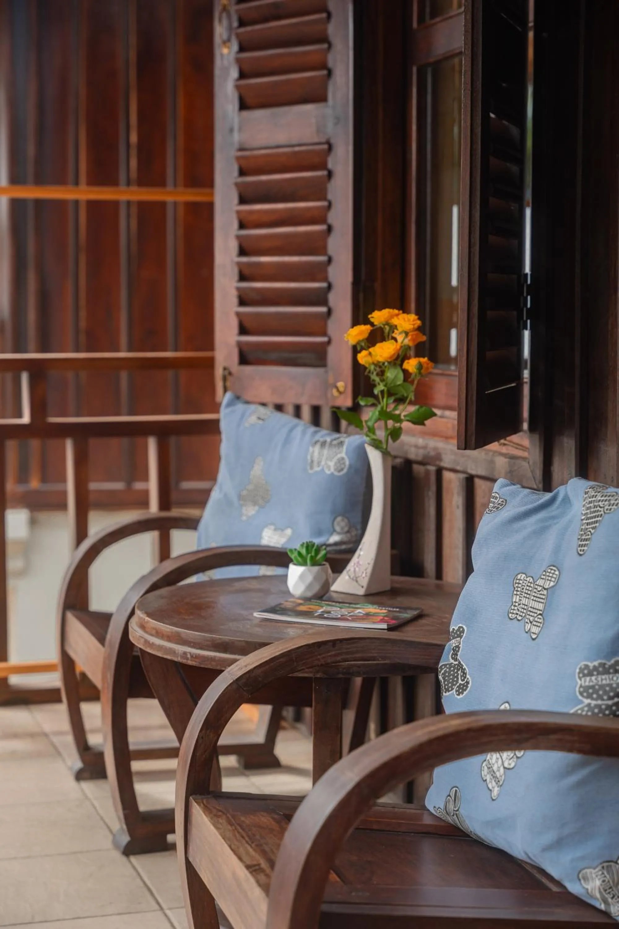 Seating area in Villa Oasis Luang Prabang