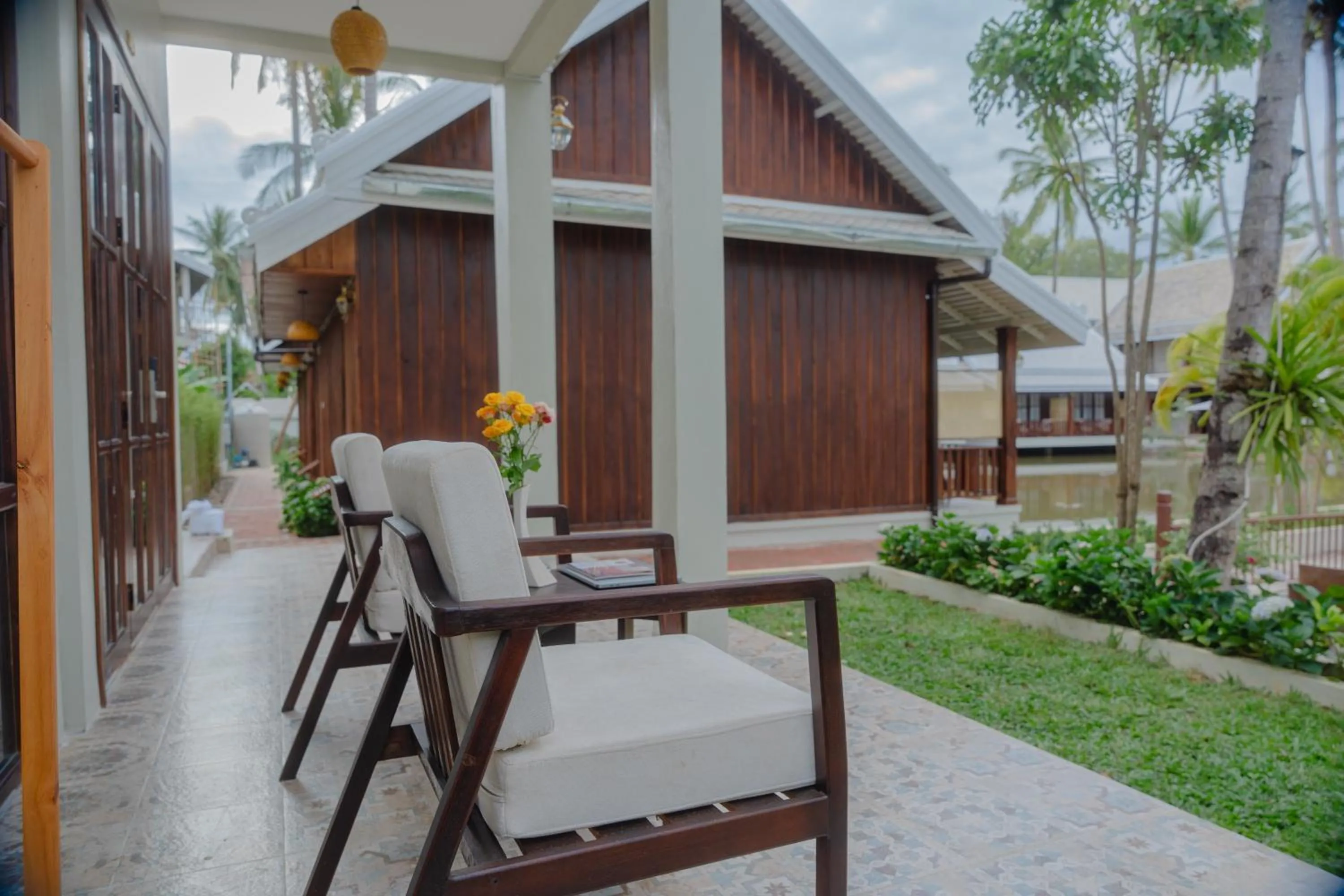 Seating area in Villa Oasis Luang Prabang