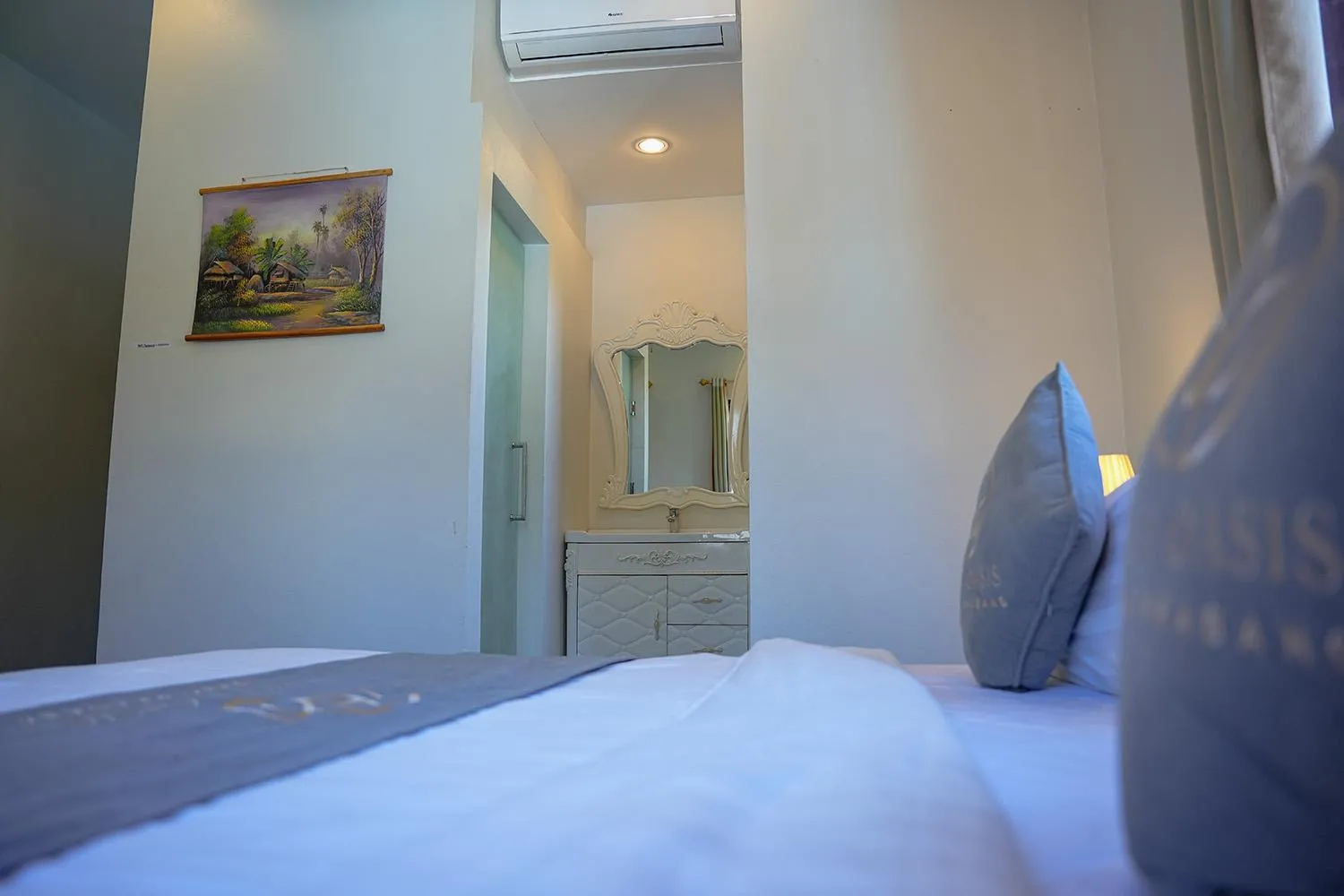 Bed in Villa Oasis Luang Prabang