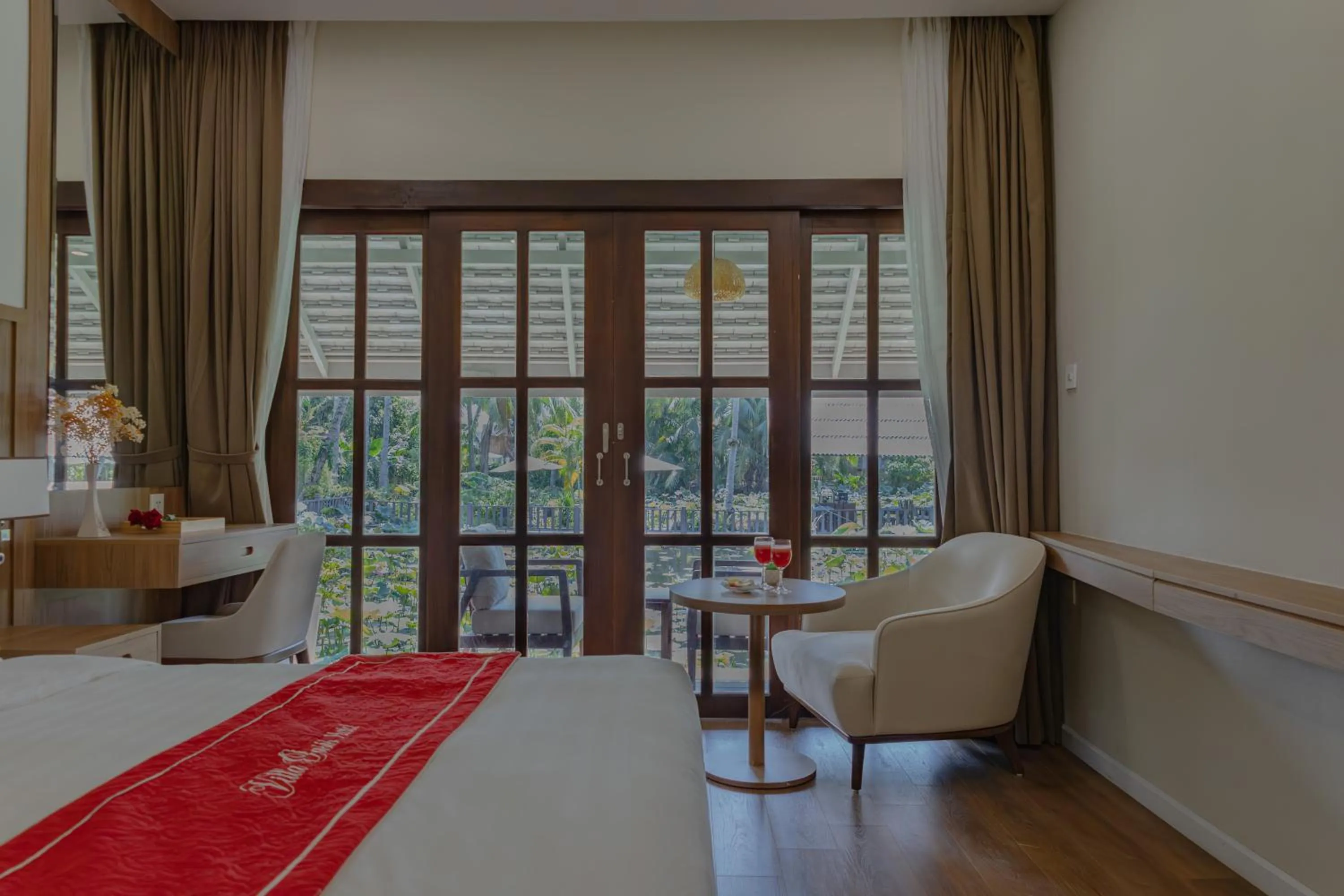 Bedroom, Bed in Villa Oasis Luang Prabang