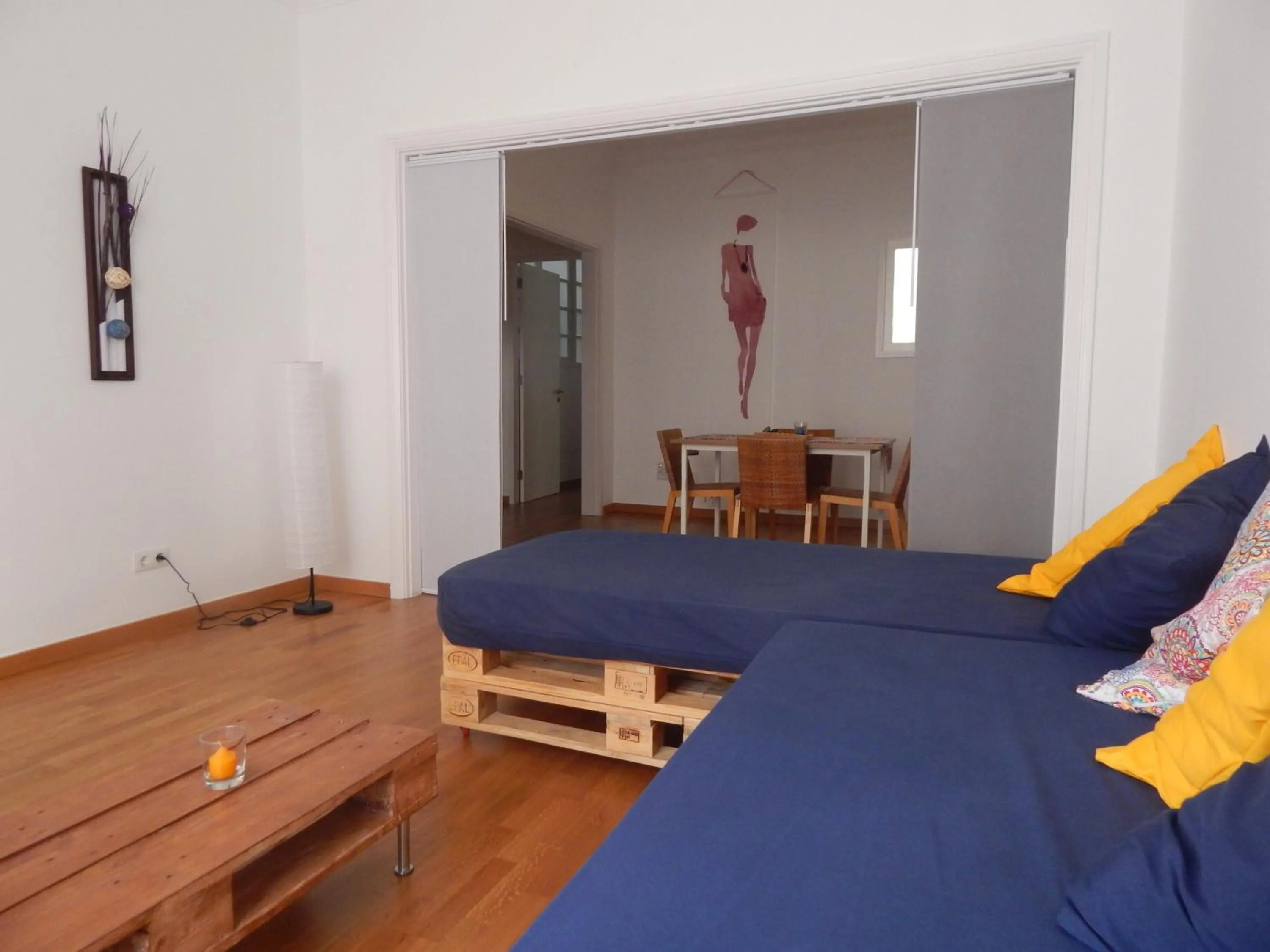 Living room, Bed in Twenty Seven Degrees Las Palmas