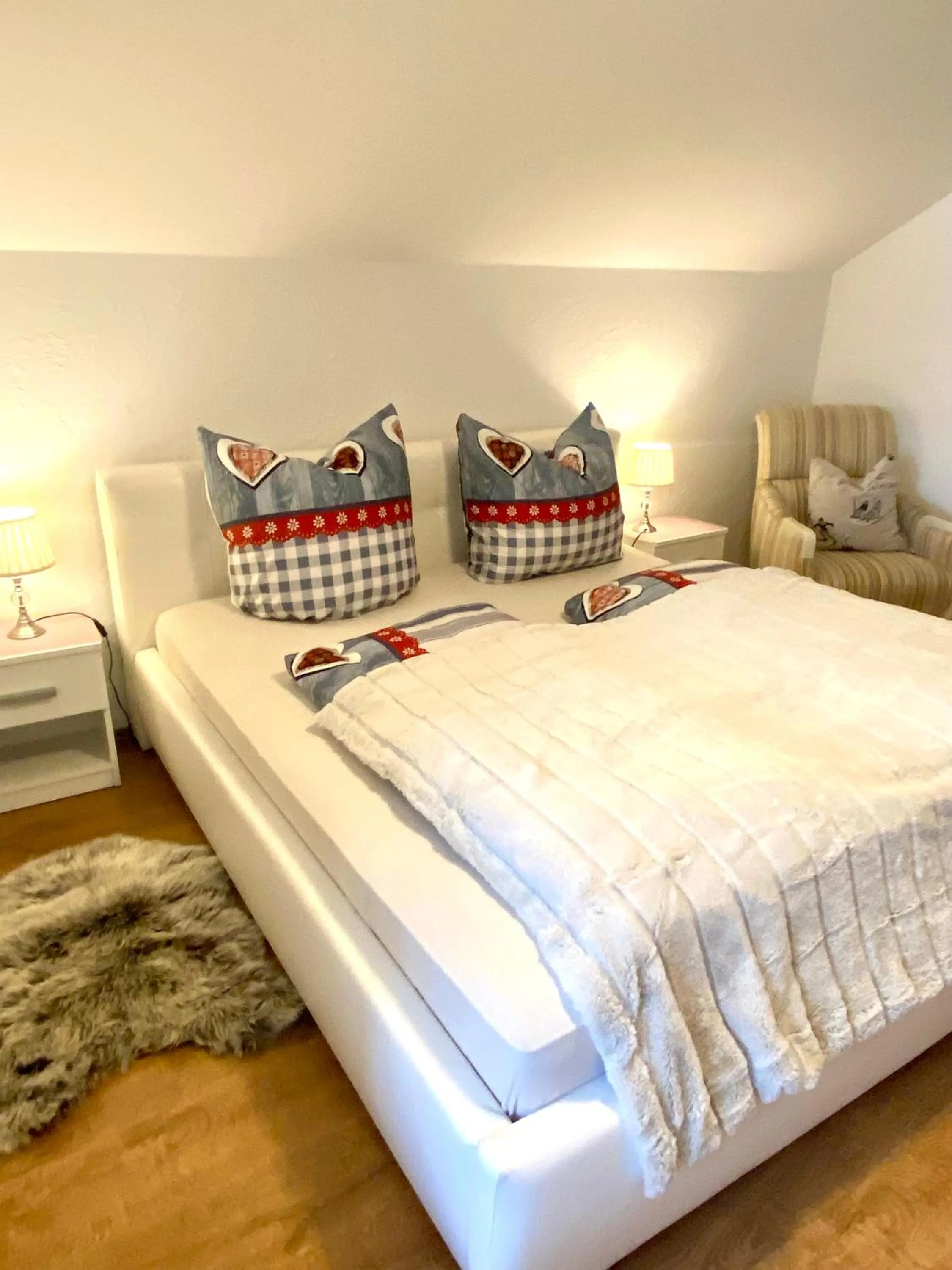 Bed in Steinbock Bed & Breakfast