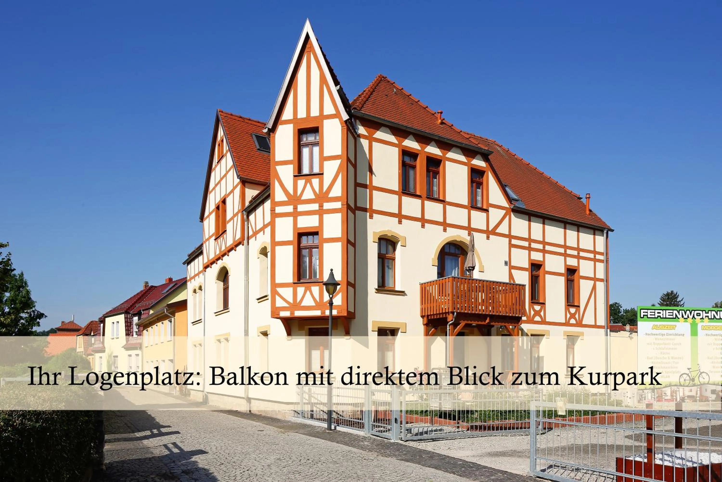 Ferienwohnung Auszeit am Kurpark Bad Berka - auch im Frühling toll! # Balkon # ruhige Lage # gratis Parkplatz & WLAN # Nähe Weimar # Weimarer Land