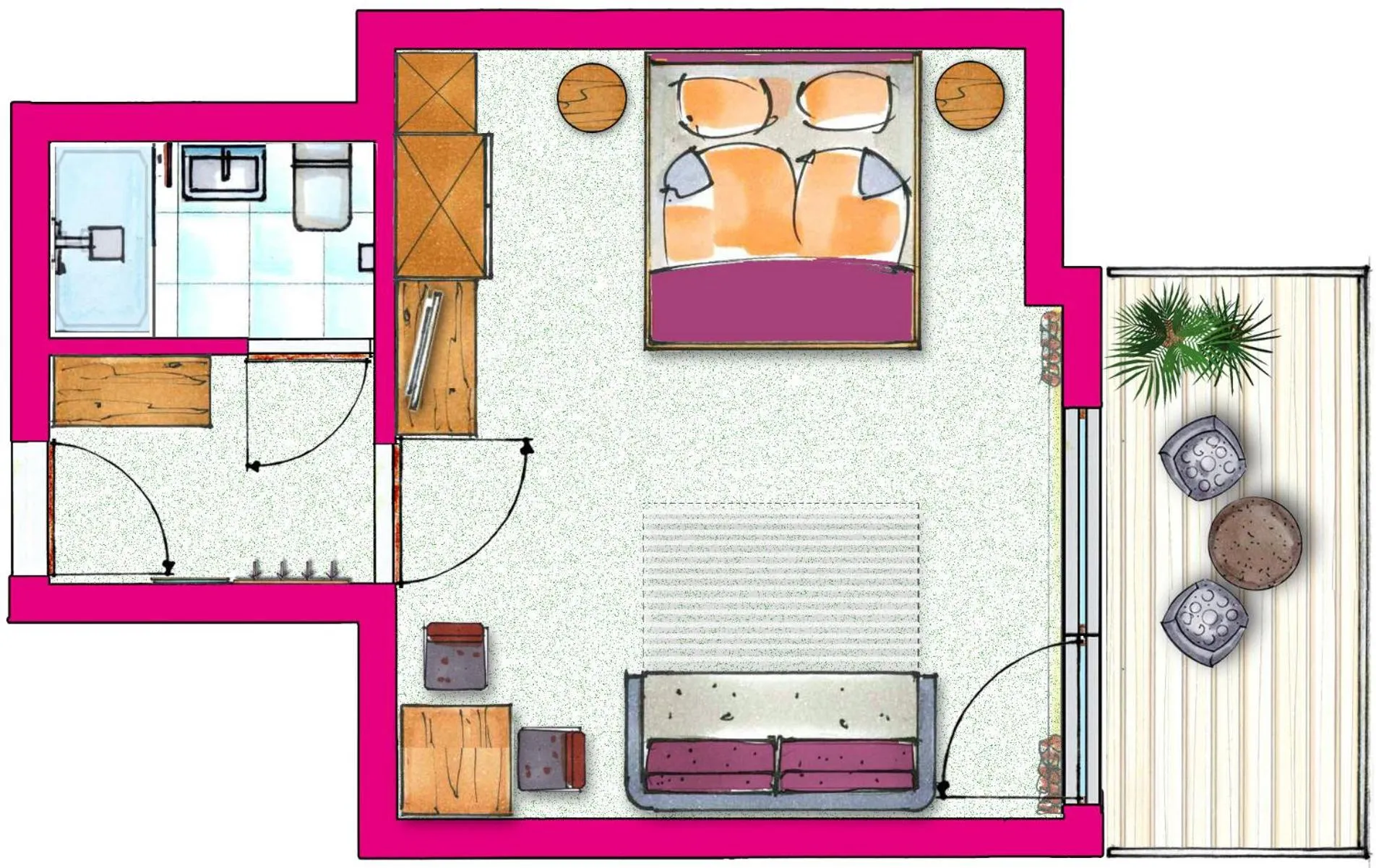 Floor plan in smartHOTEL