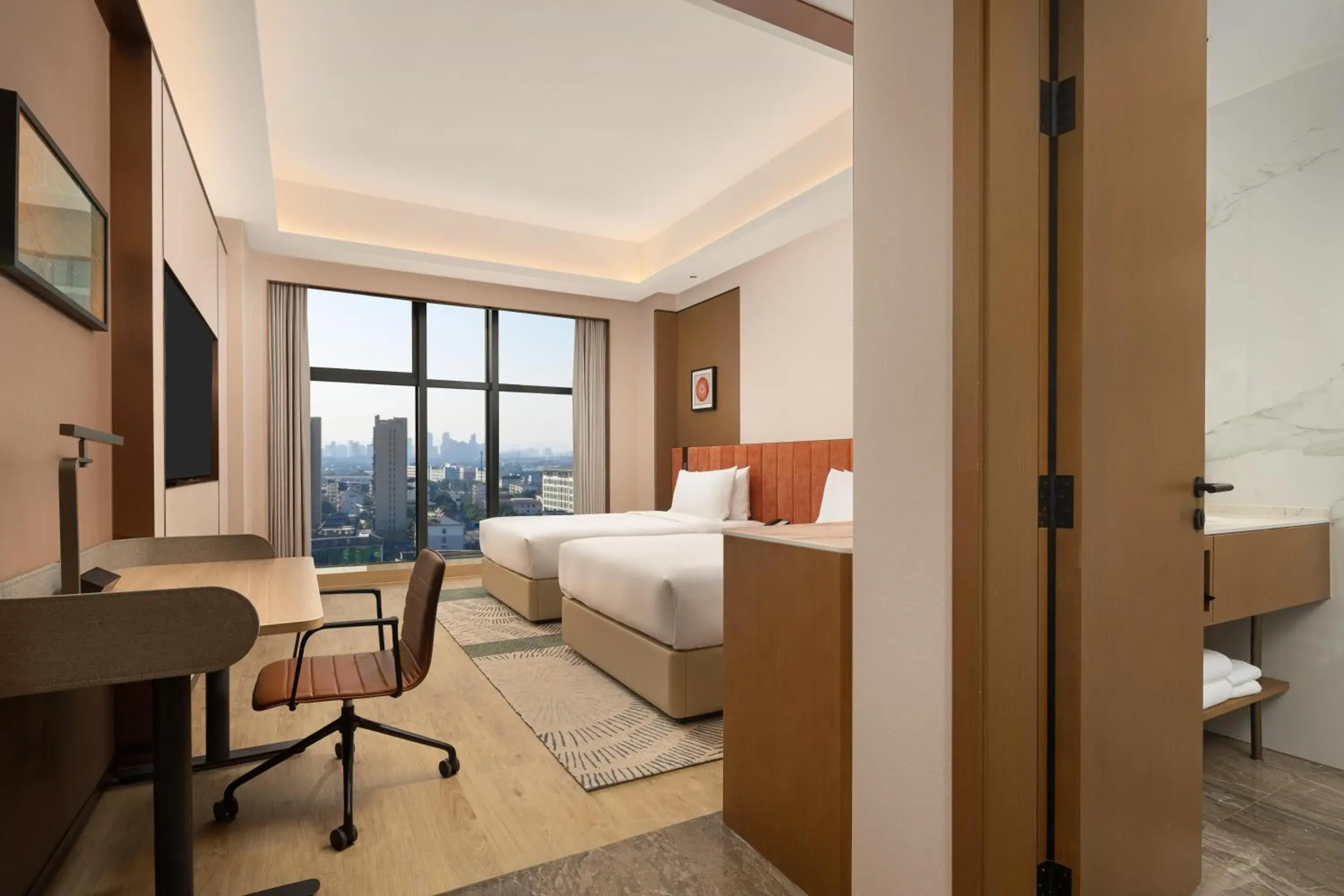 Twin Room - High Floor in Hilton Garden Inn Shaoxing Yuecheng South Twin Room - High Floor in Hilton Garden Inn Shaoxing Yuecheng South