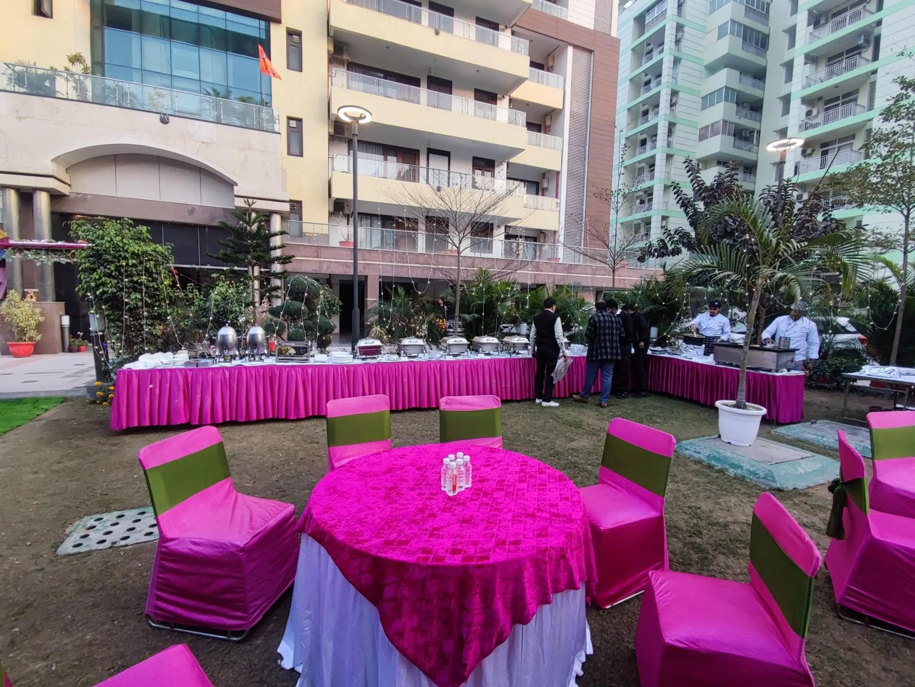 Garden view in Gazebo Inn & Suites Medanta