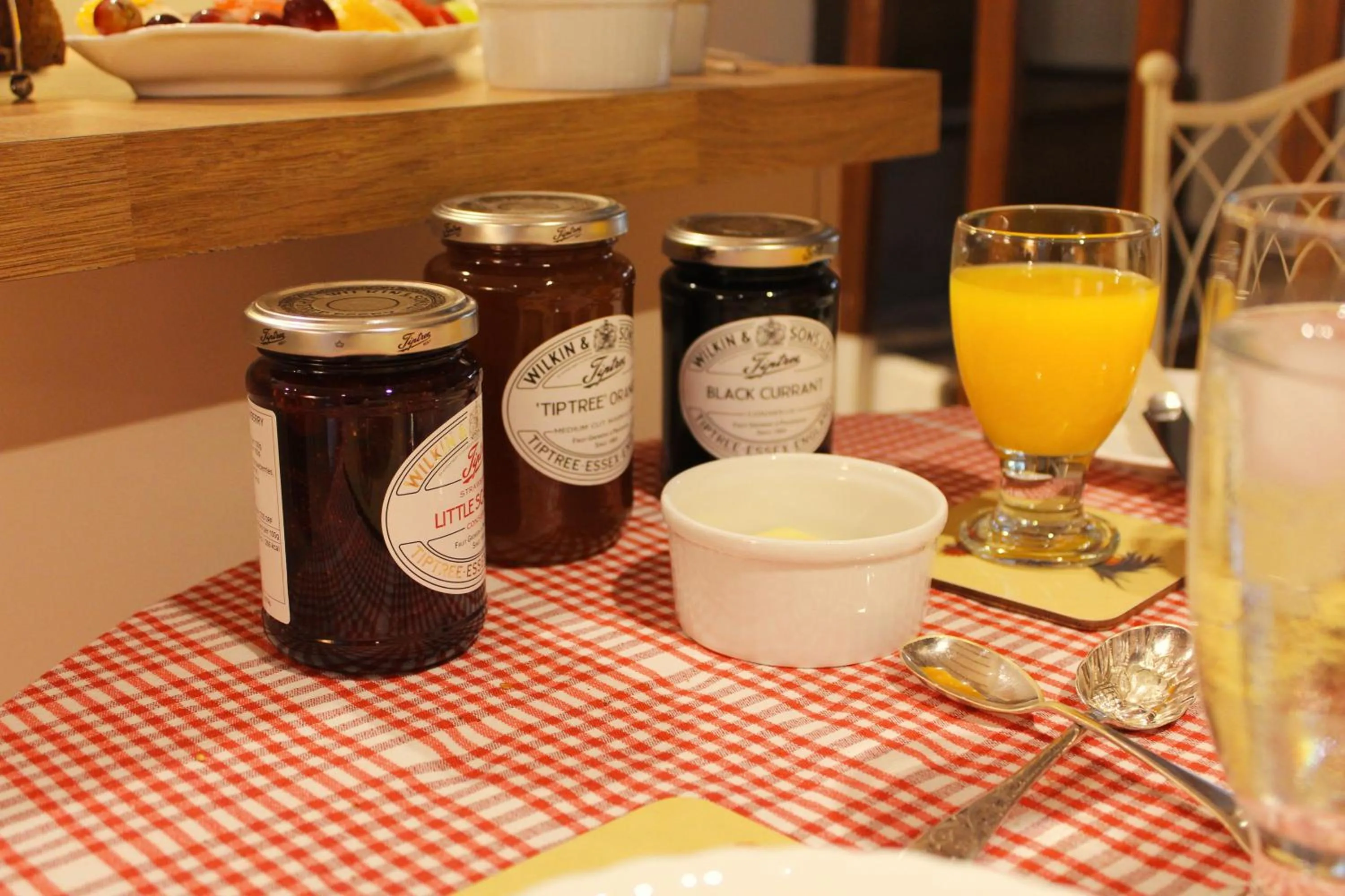 Continental breakfast in Croft House Guest Suite Painswick
